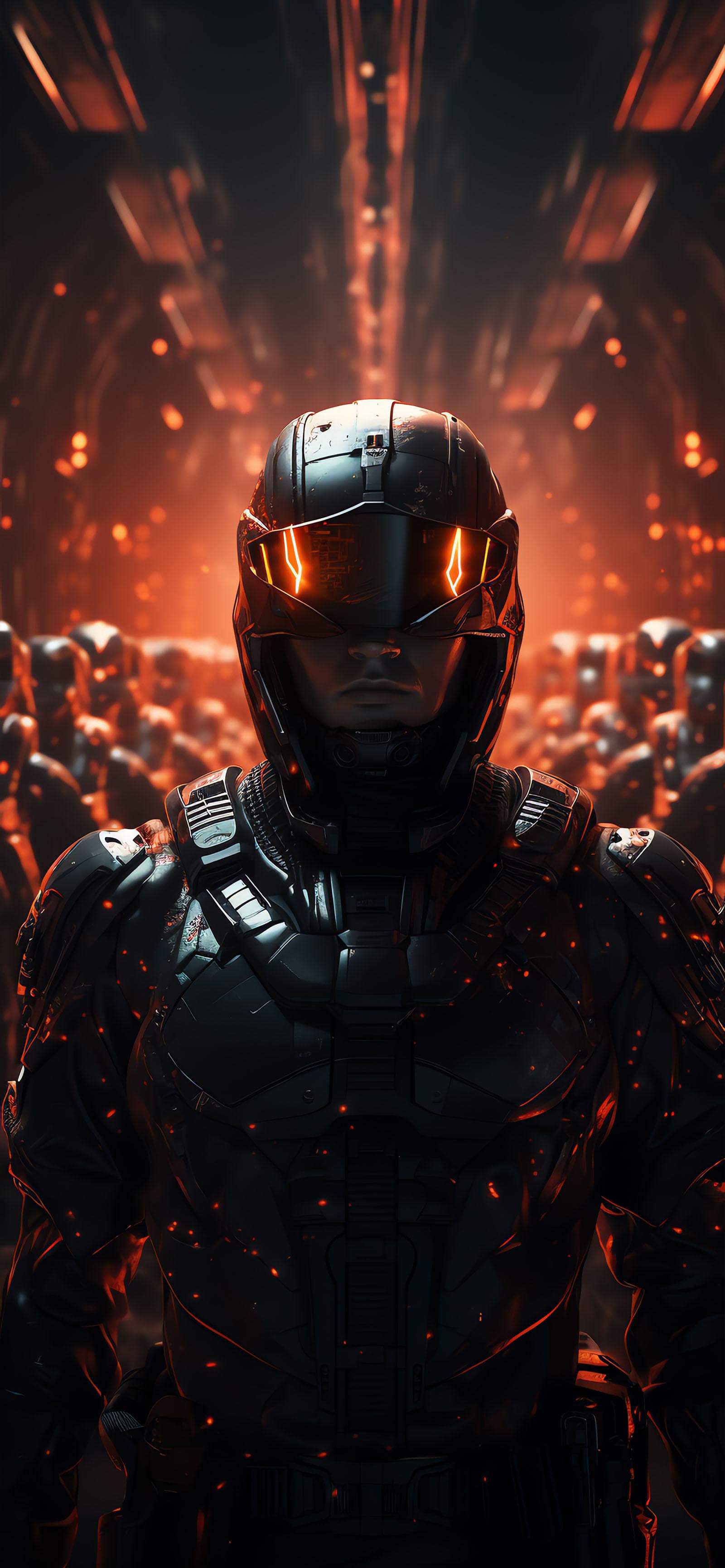 Cyberpunk Soldier - Pro phone wallpaper