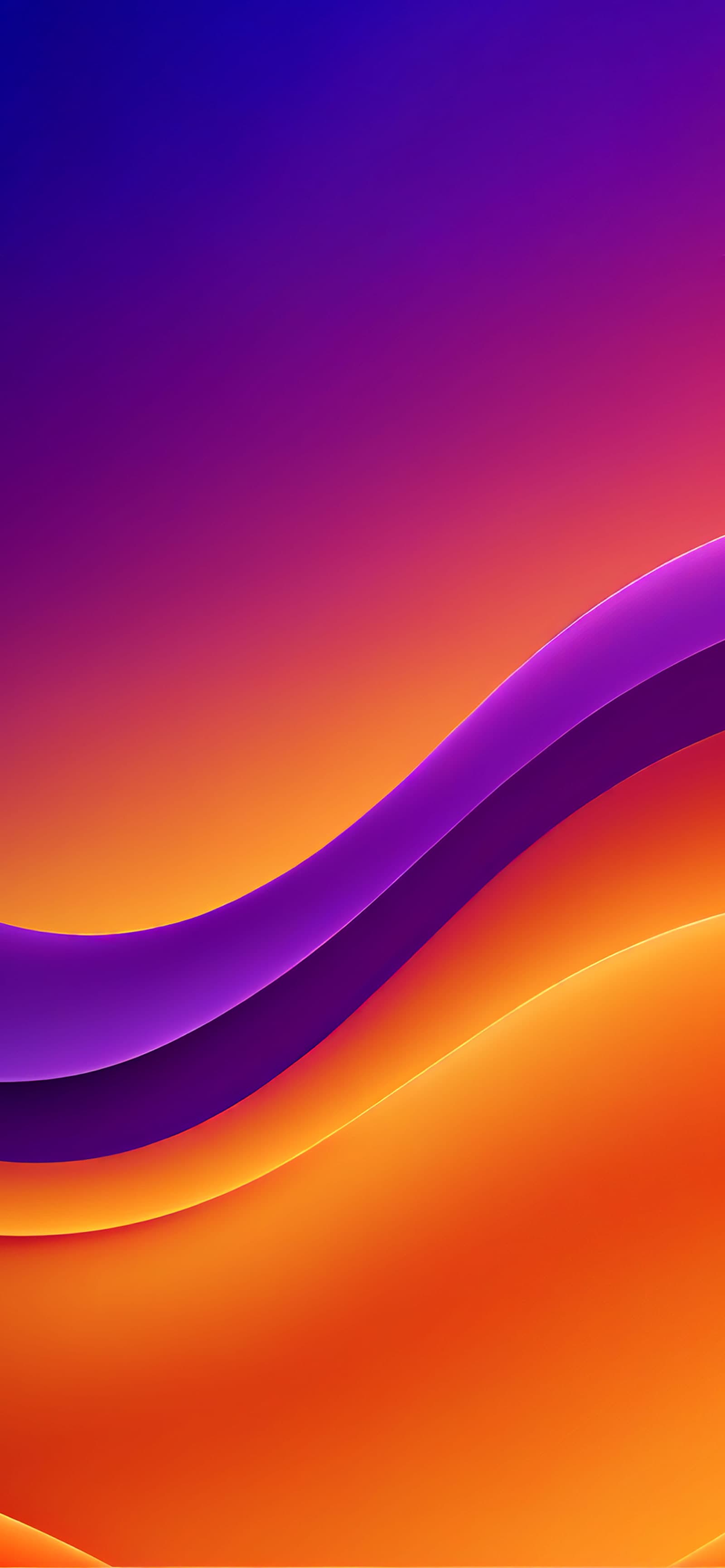 Gradient Wave Forms - Pro phone wallpaper