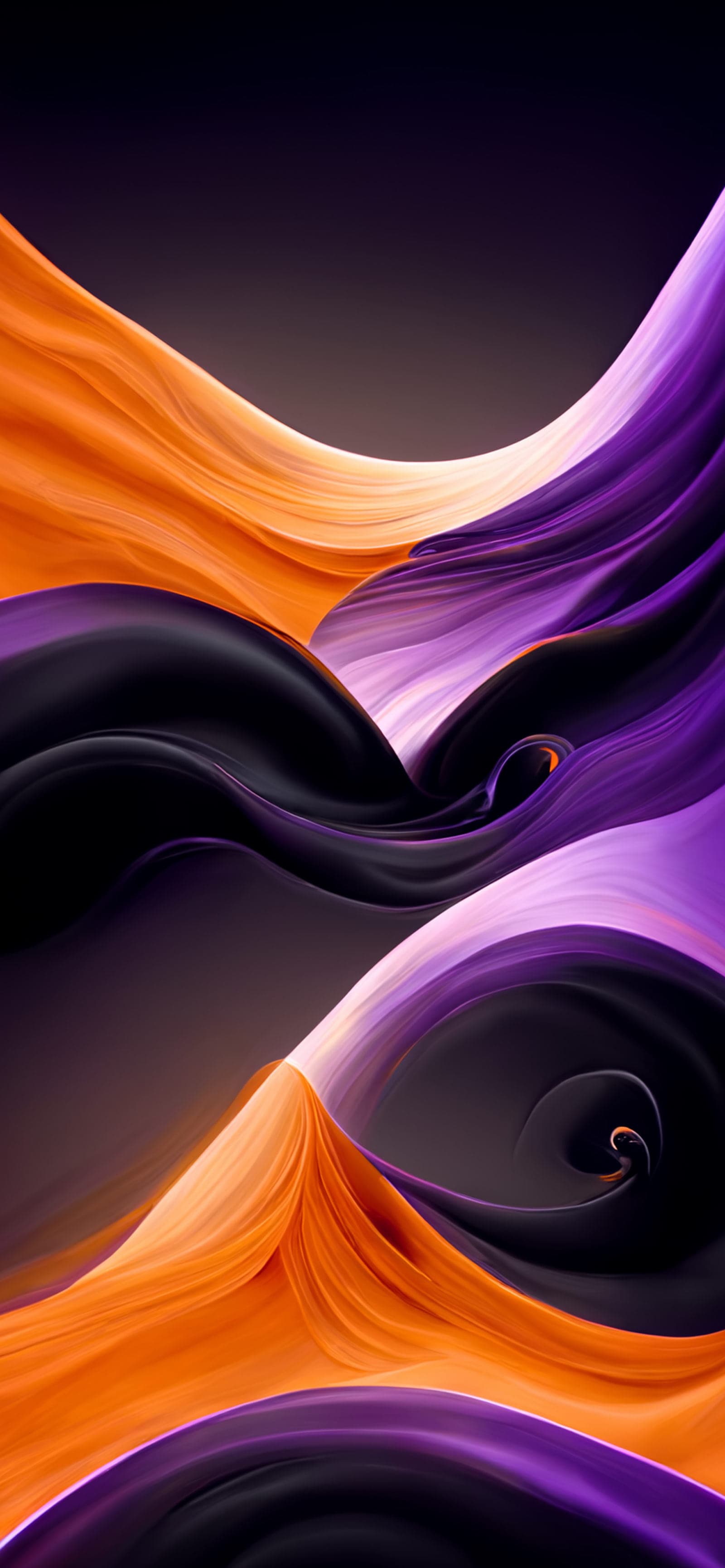Abstract Flowing Forms - Pro phone wallpaper