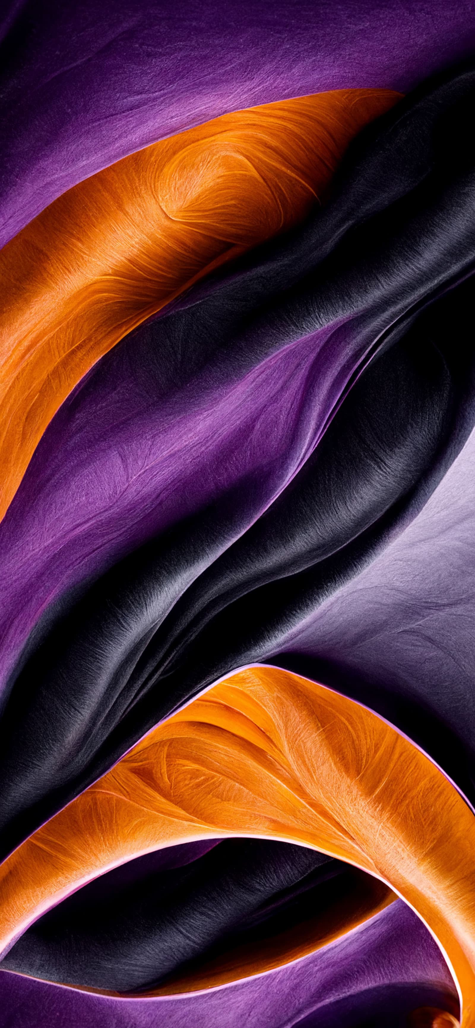 Silky Color Waves - Pro phone wallpaper