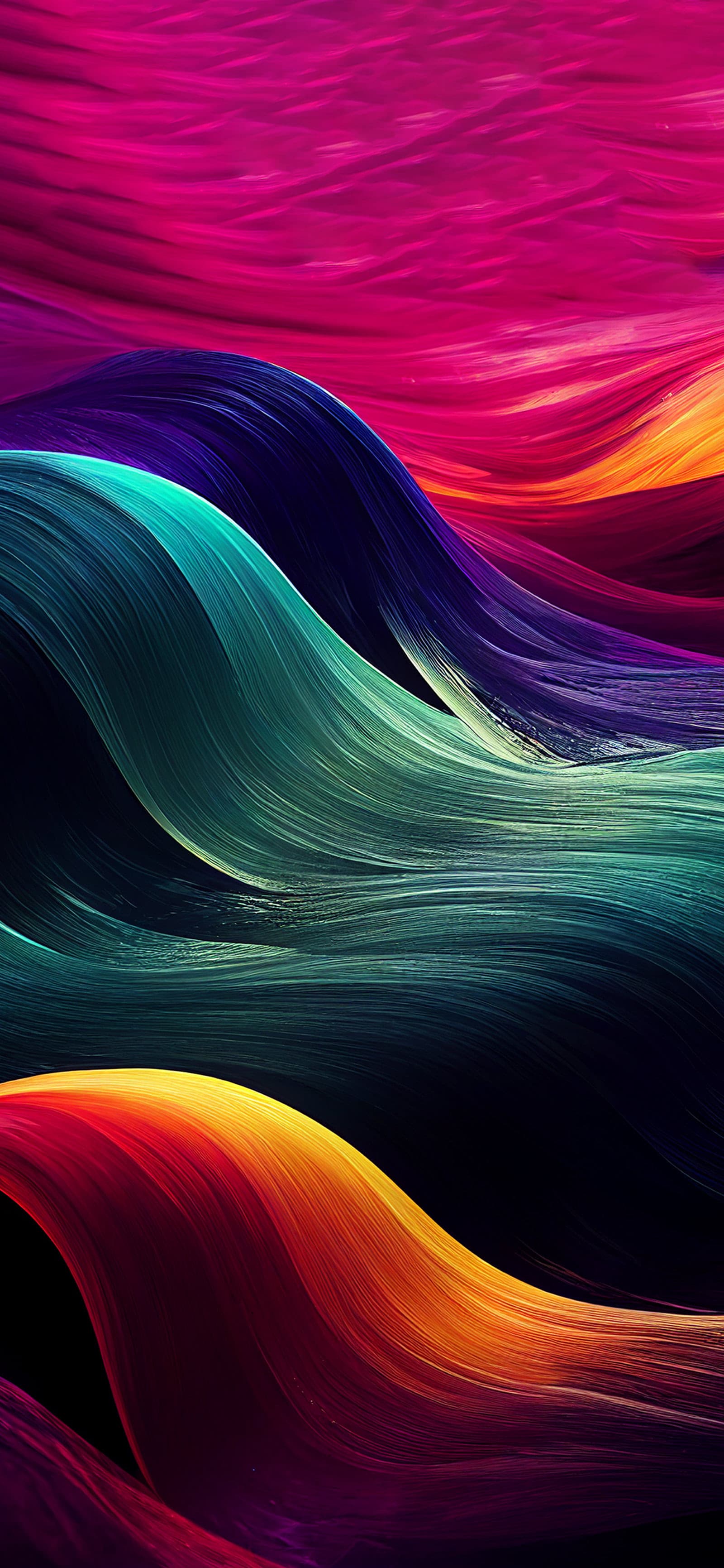 Vivid Color Swirls - Pro phone wallpaper
