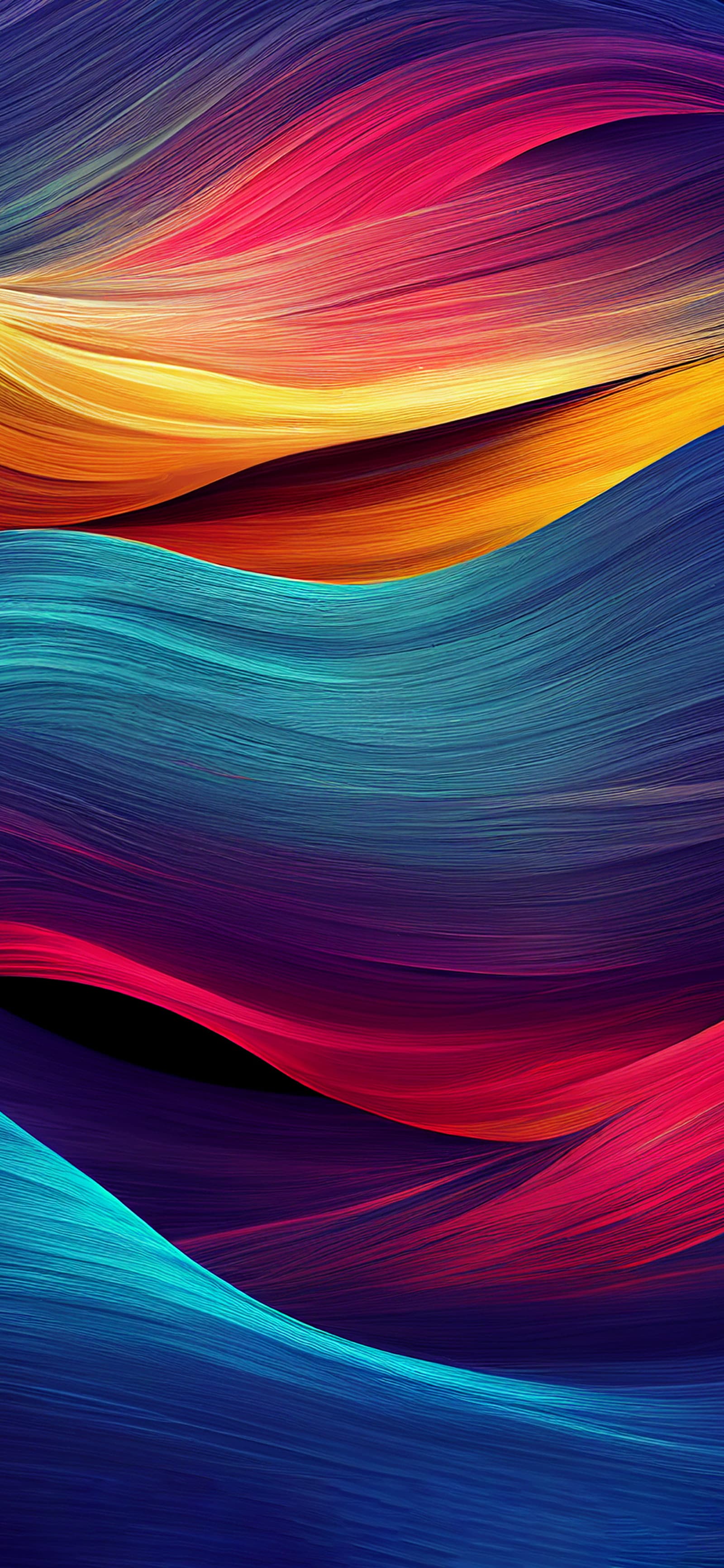 Vibrant Color Streams - Pro phone wallpaper