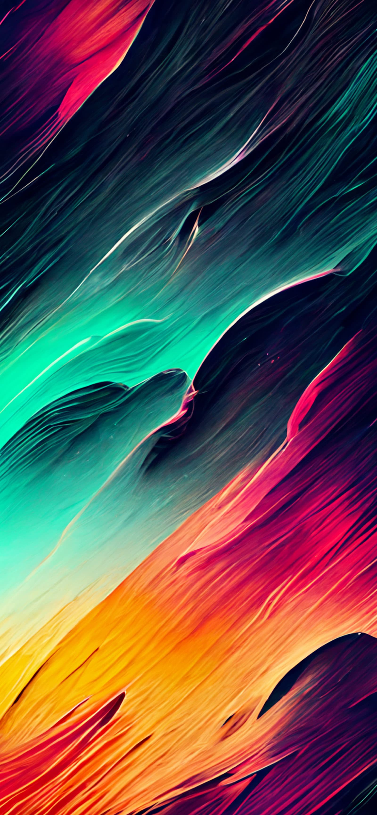 Diagonal Color Slices - Pro phone wallpaper