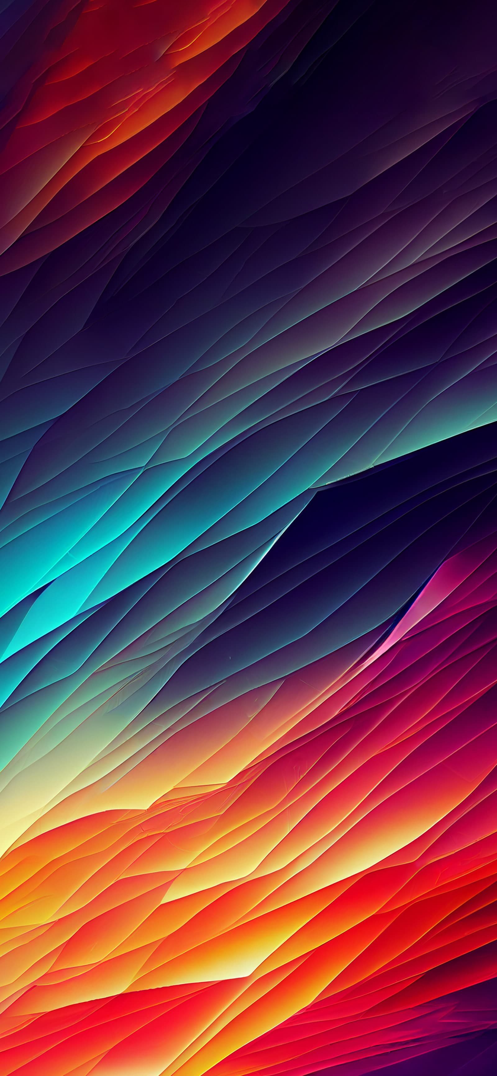 Prismatic Layered Strata - Pro phone wallpaper