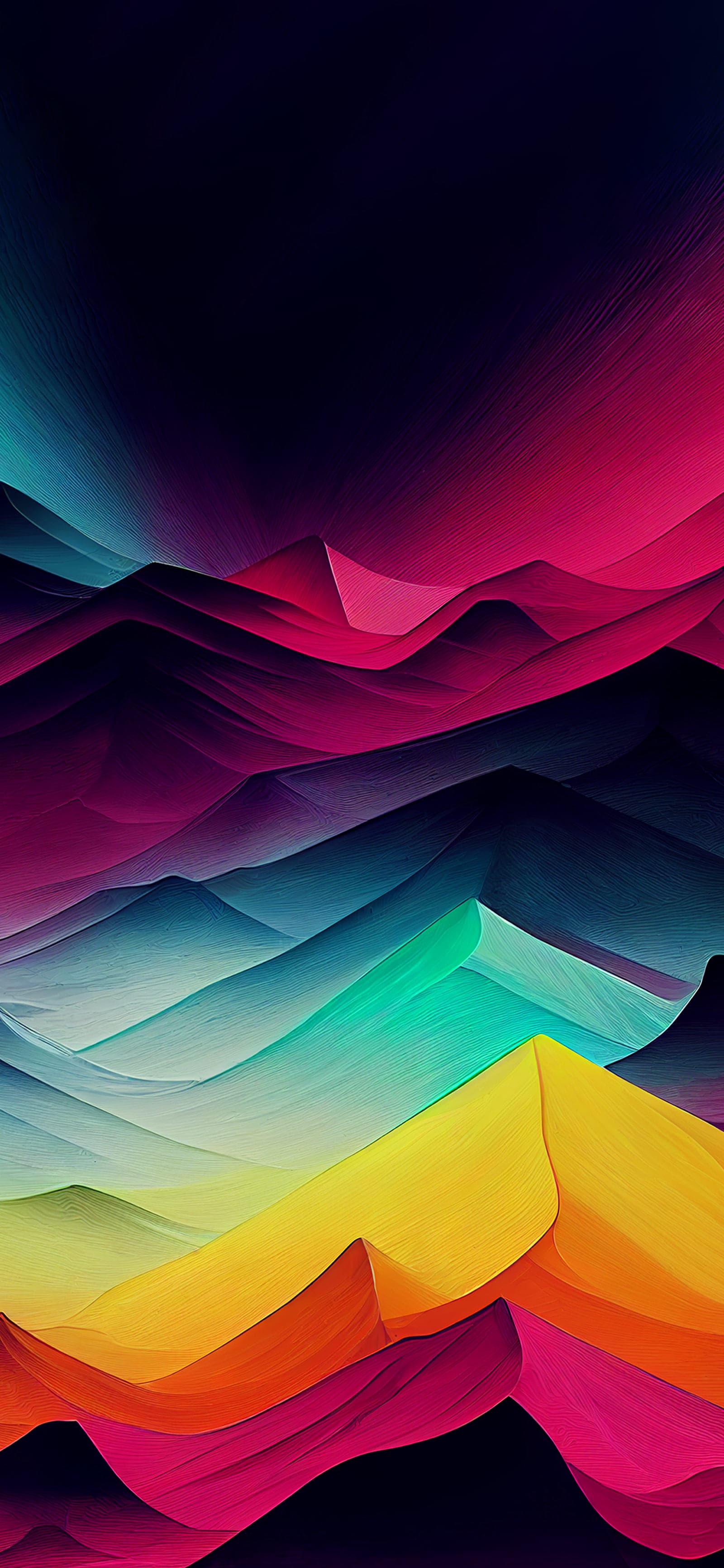 Vivid Mountain Range - Pro phone wallpaper