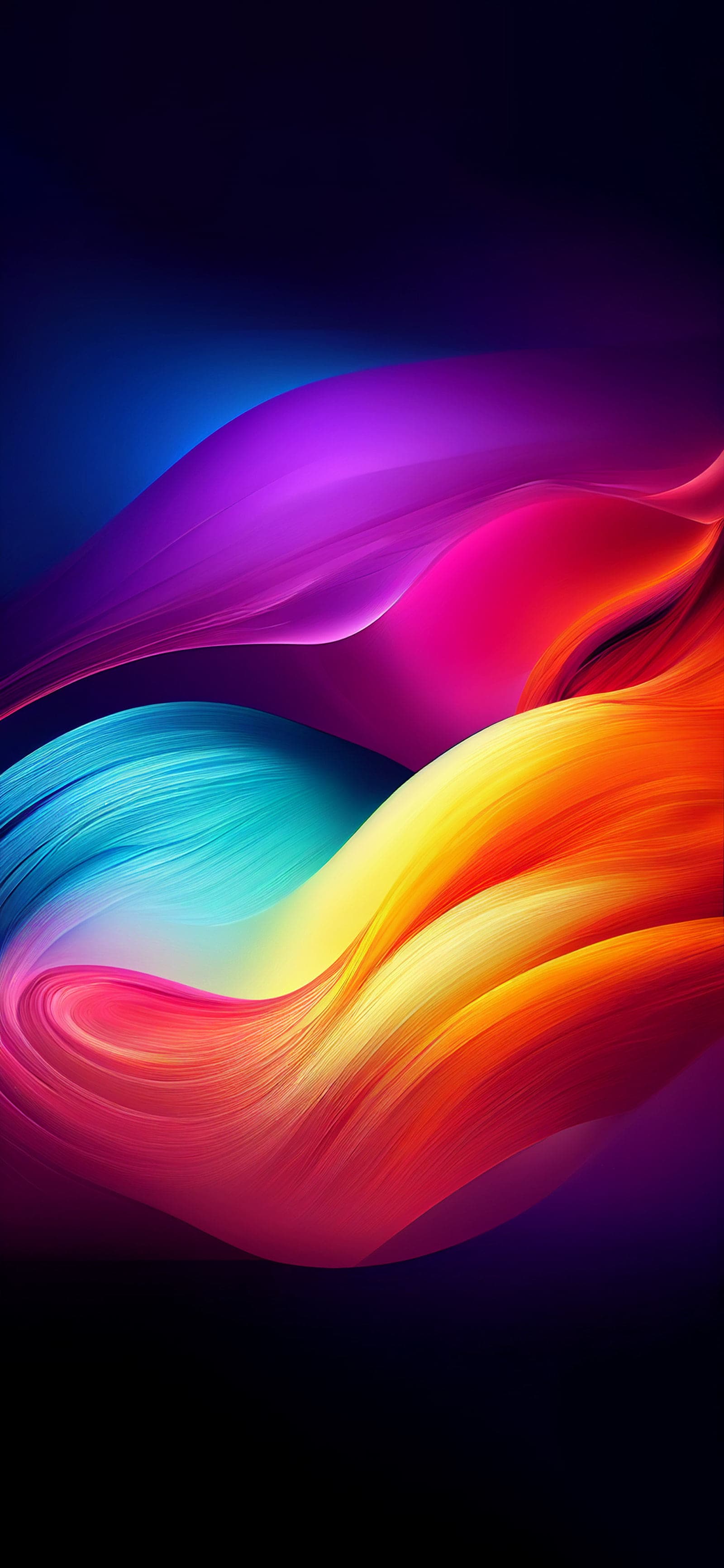 Swirling Color Streams - Pro phone wallpaper