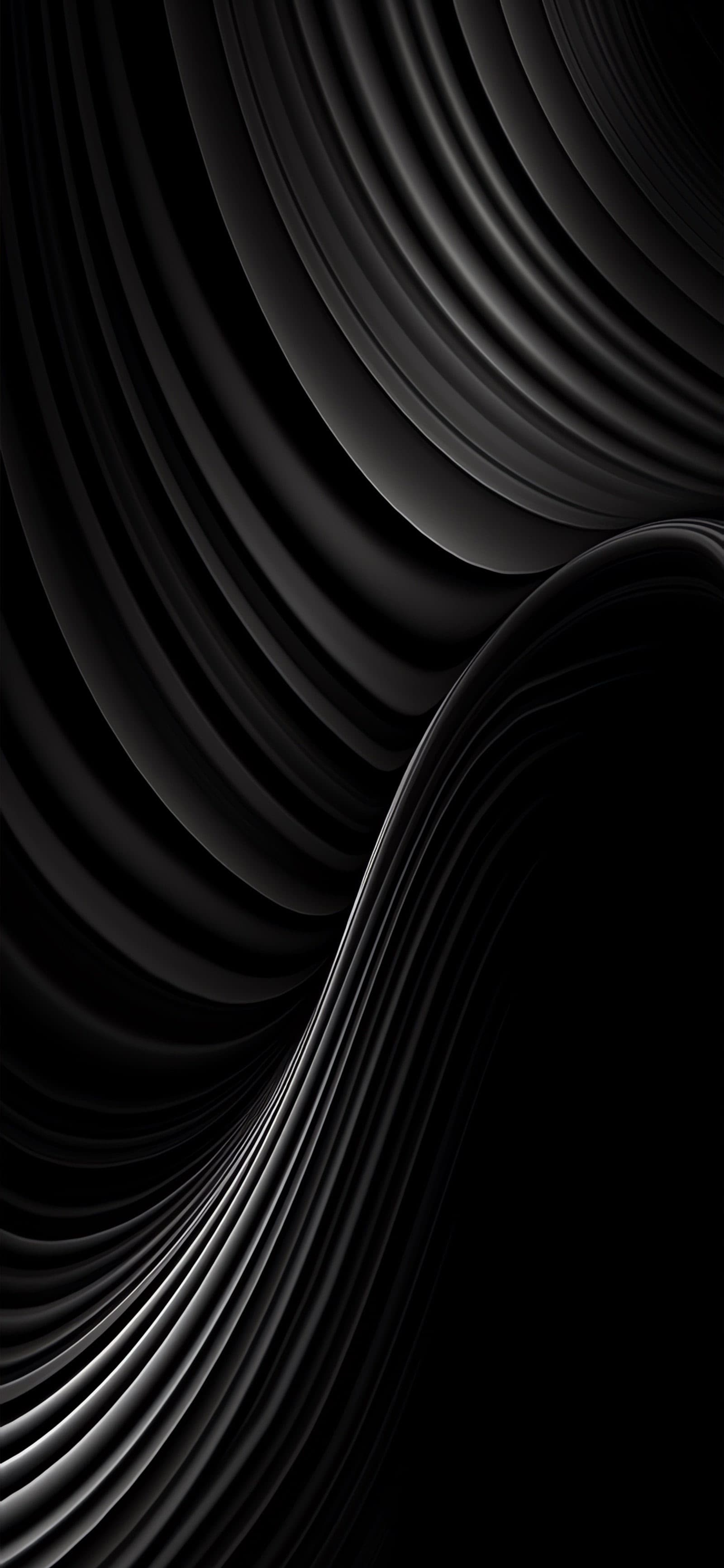 Abstract Wavy Curves - Pro phone wallpaper