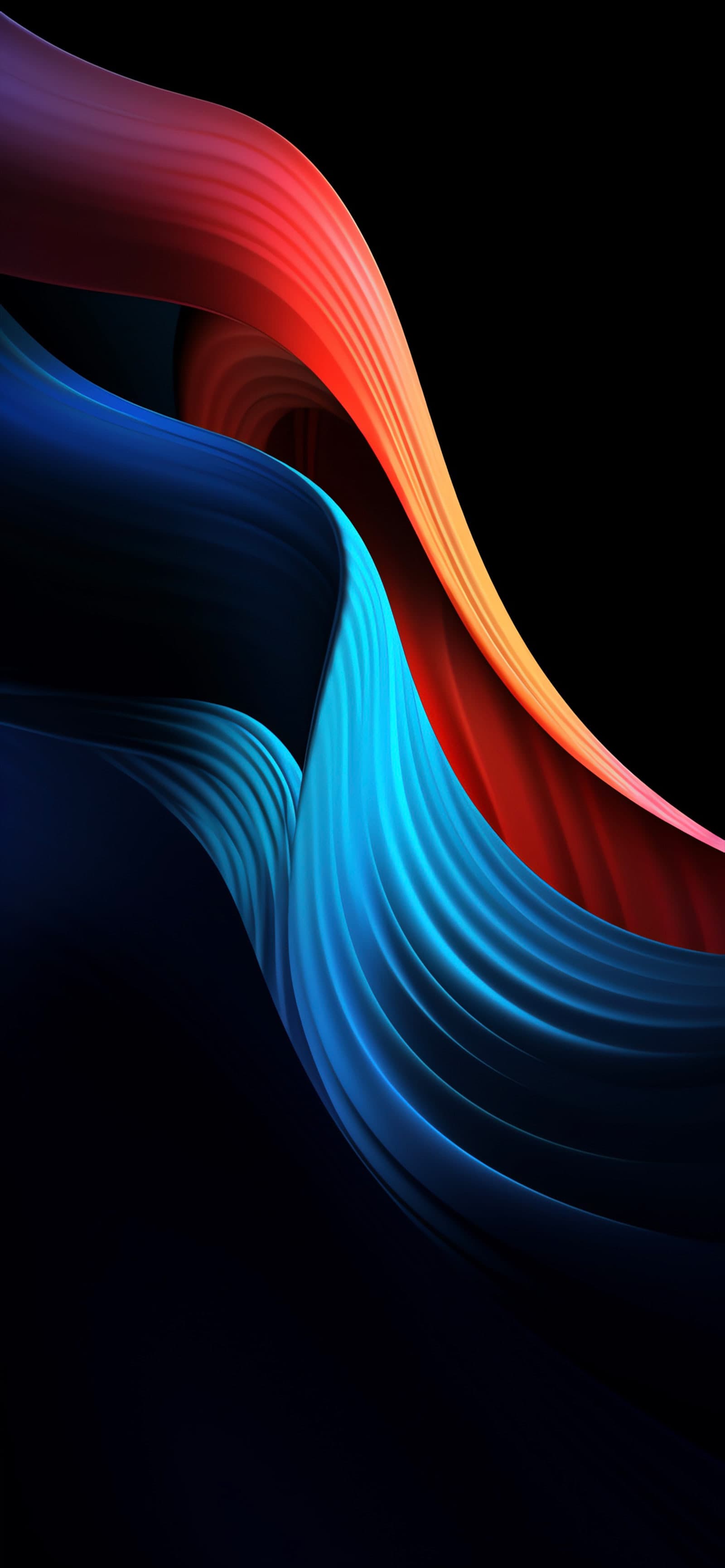 Abstract Dark Waves - Pro phone wallpaper