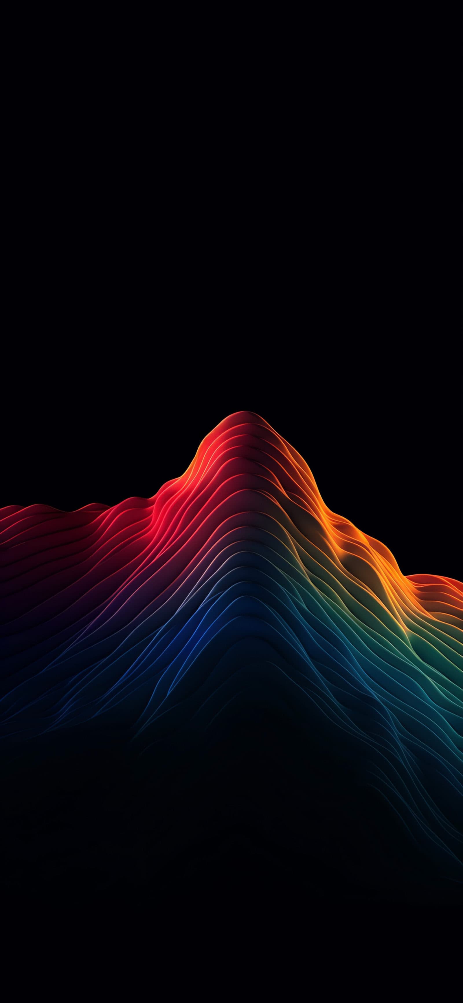 Abstract Gradient Ridge - Pro phone wallpaper