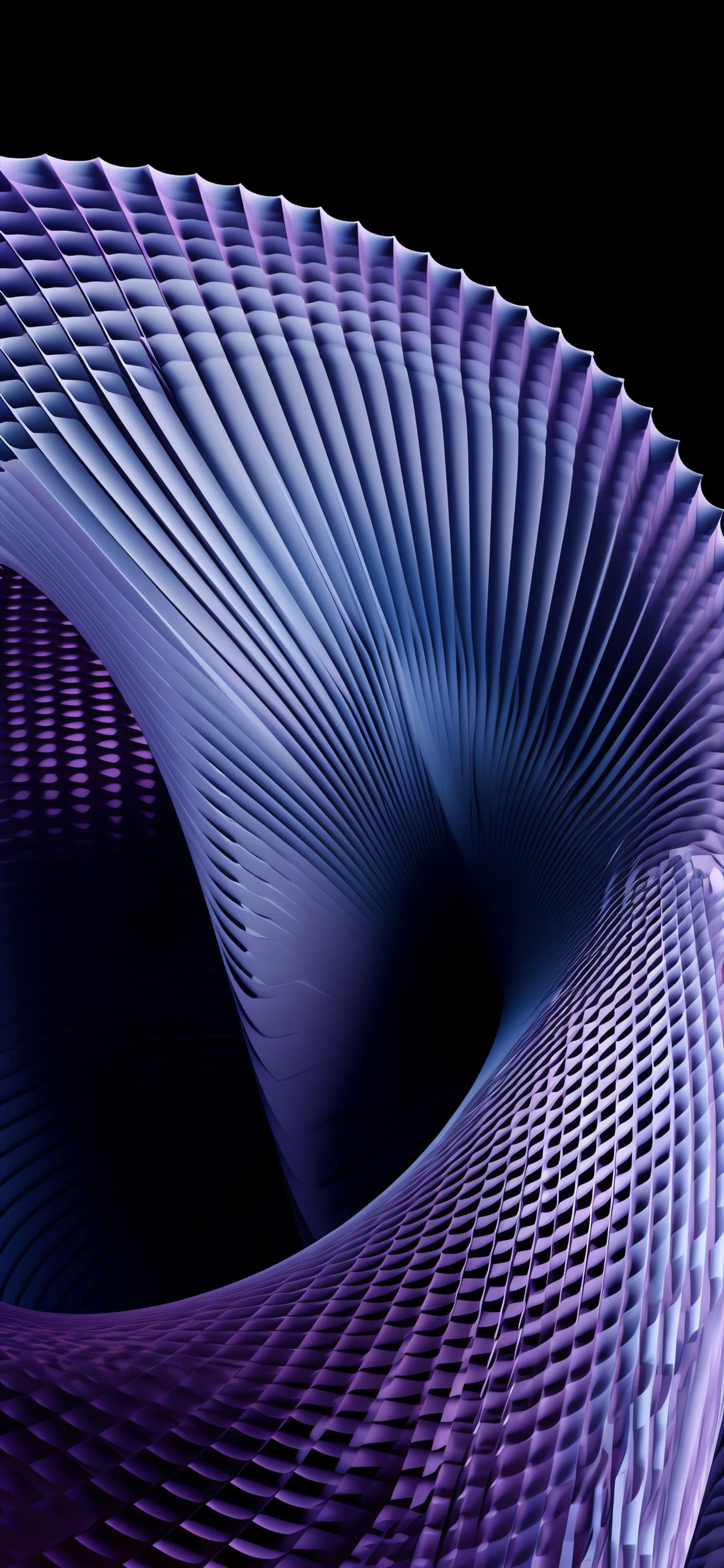 Geometric Metal Swirl - Pro phone wallpaper