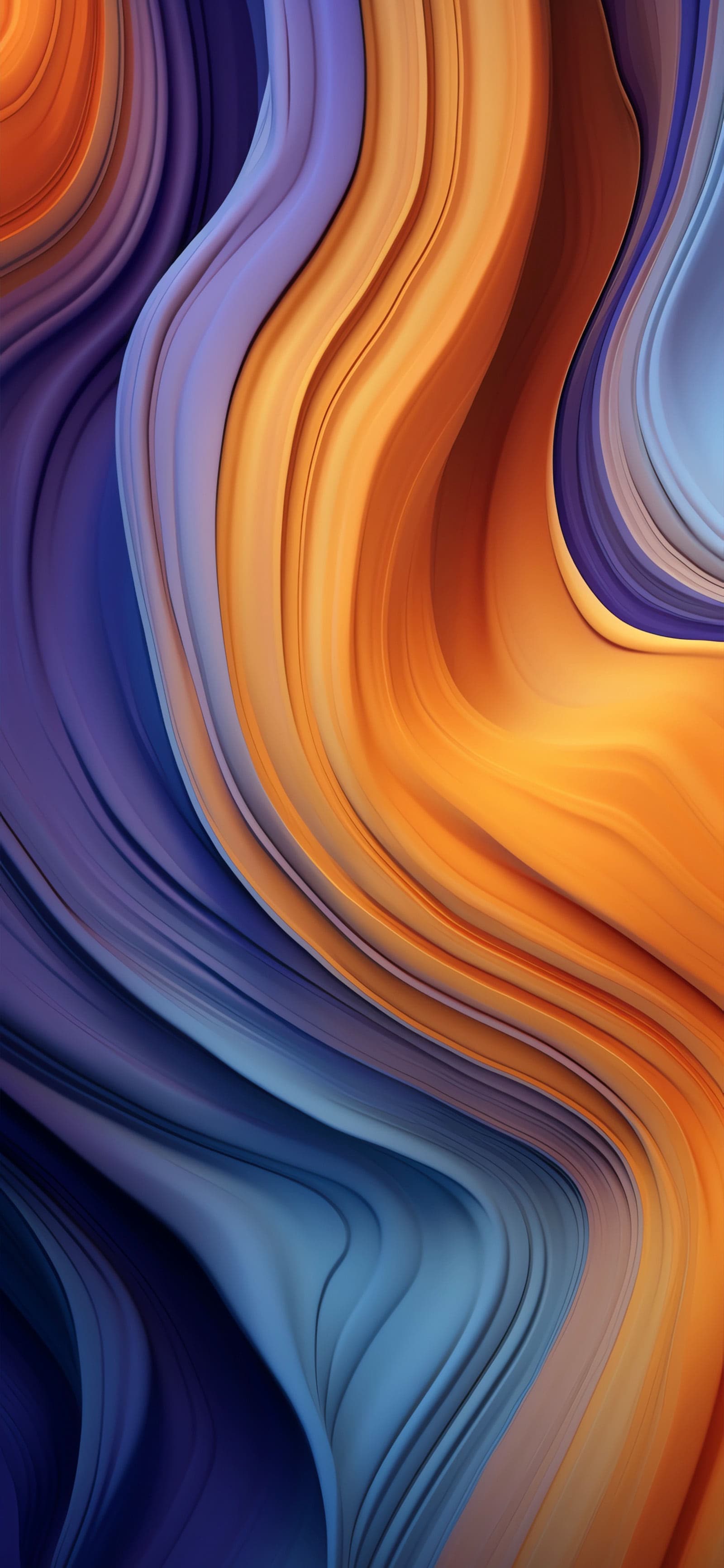 Swirling Color Streams - Pro phone wallpaper