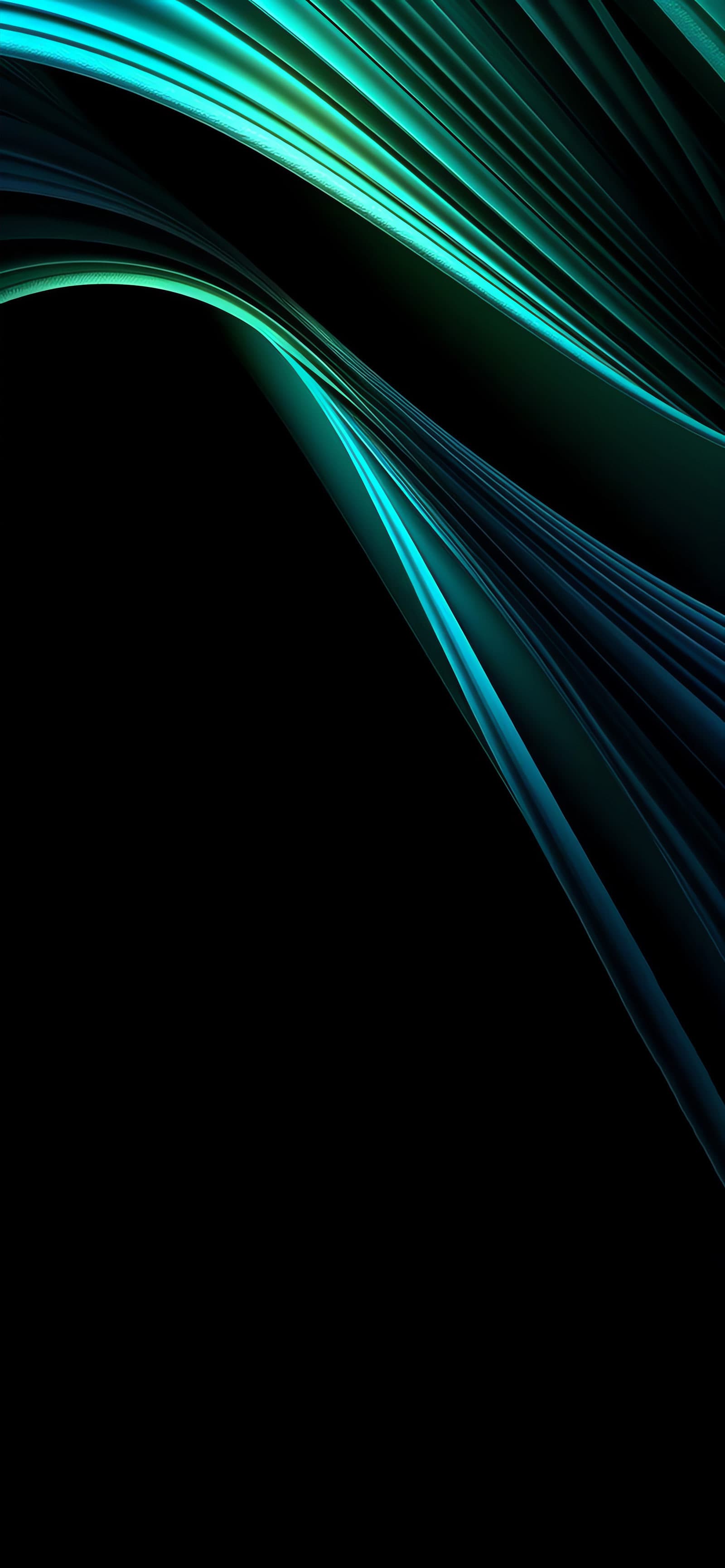Blue Abstract Waves - Pro phone wallpaper