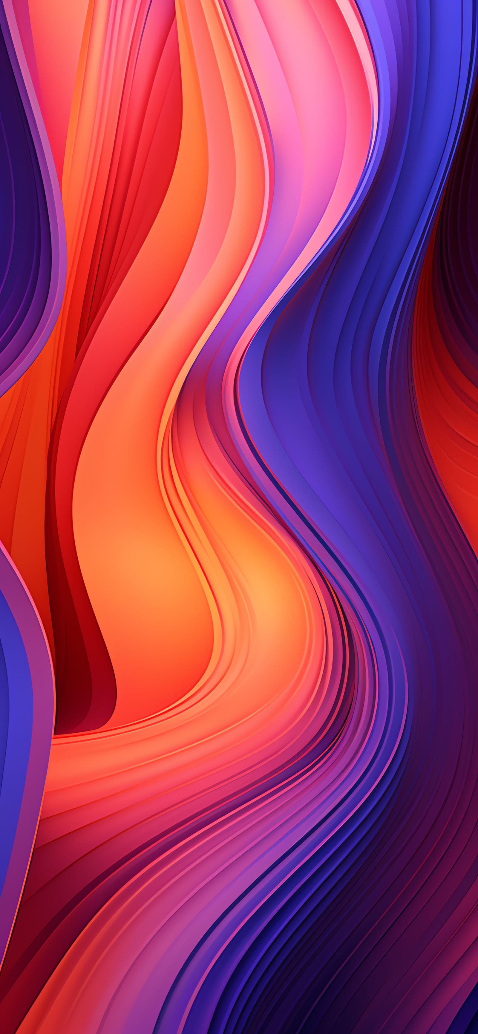 Colorful Abstract Waves - Pro phone wallpaper