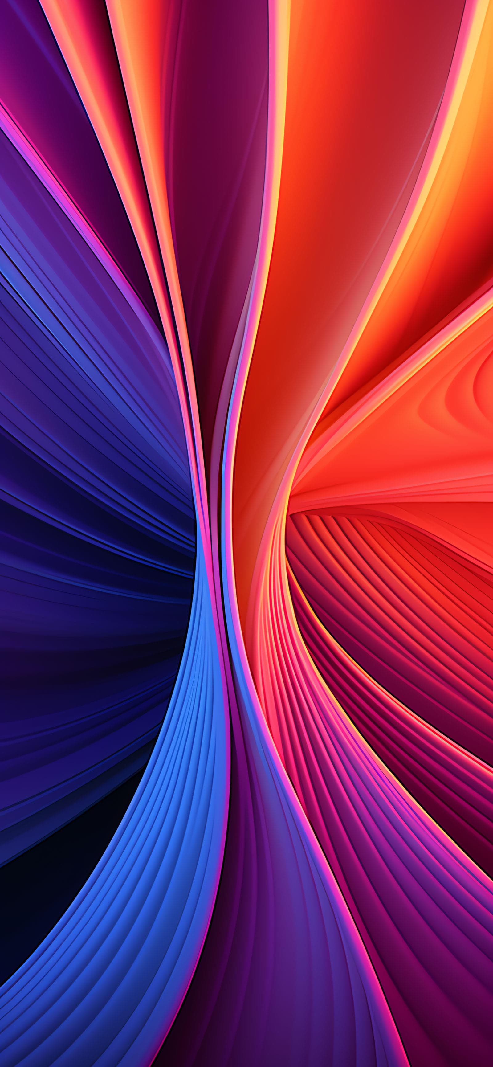 Curved Color Split - Pro phone wallpaper