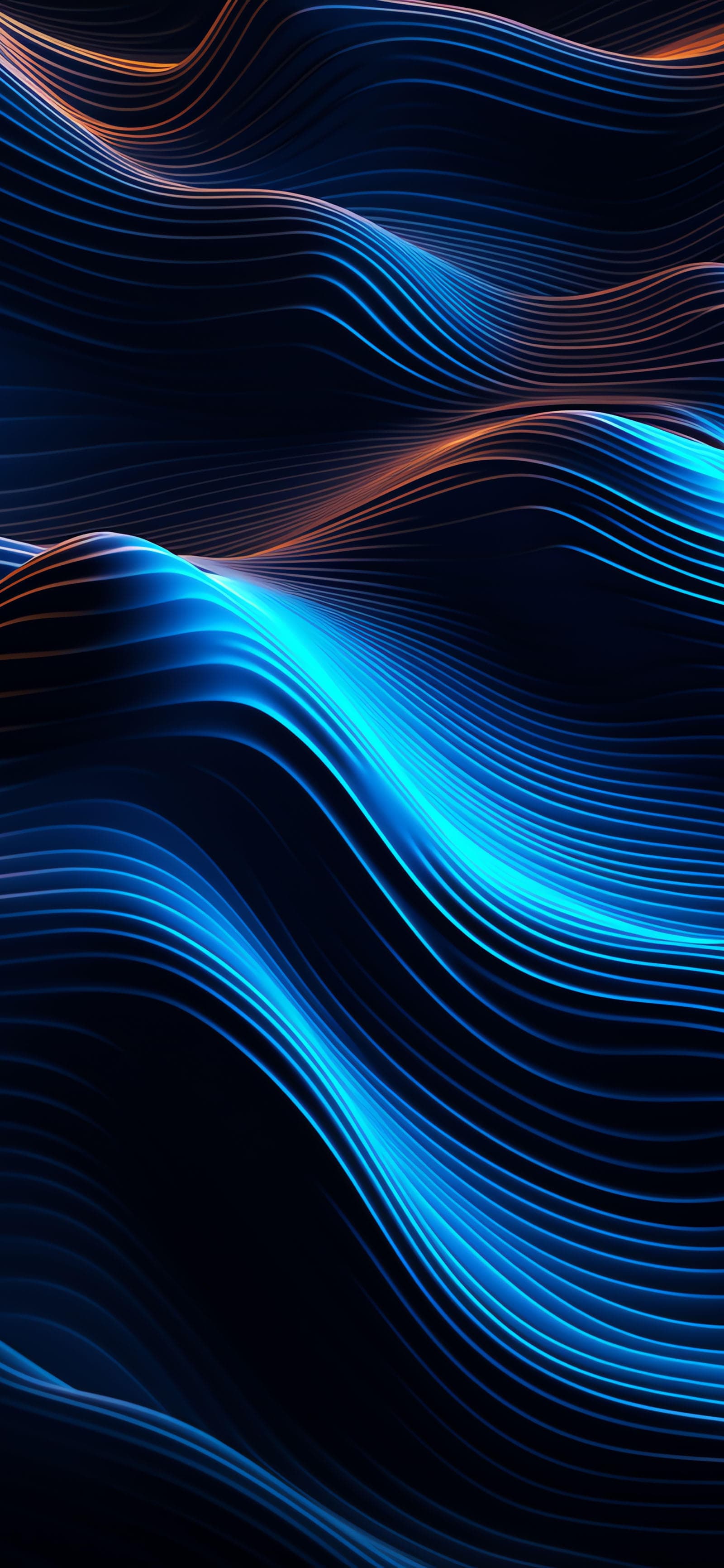 Wavy Abstraction - Pro phone wallpaper