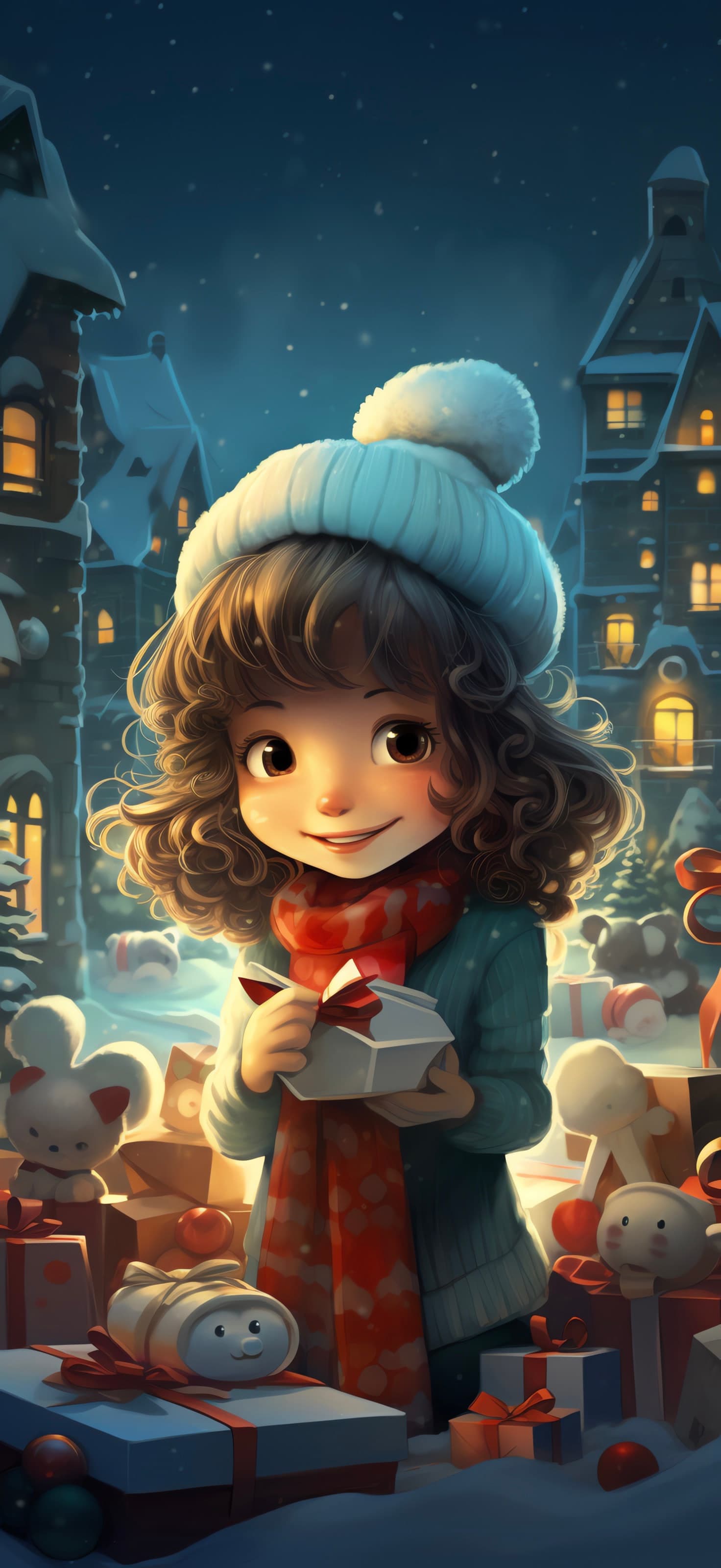 Christmas Gift Smile - Pro phone wallpaper