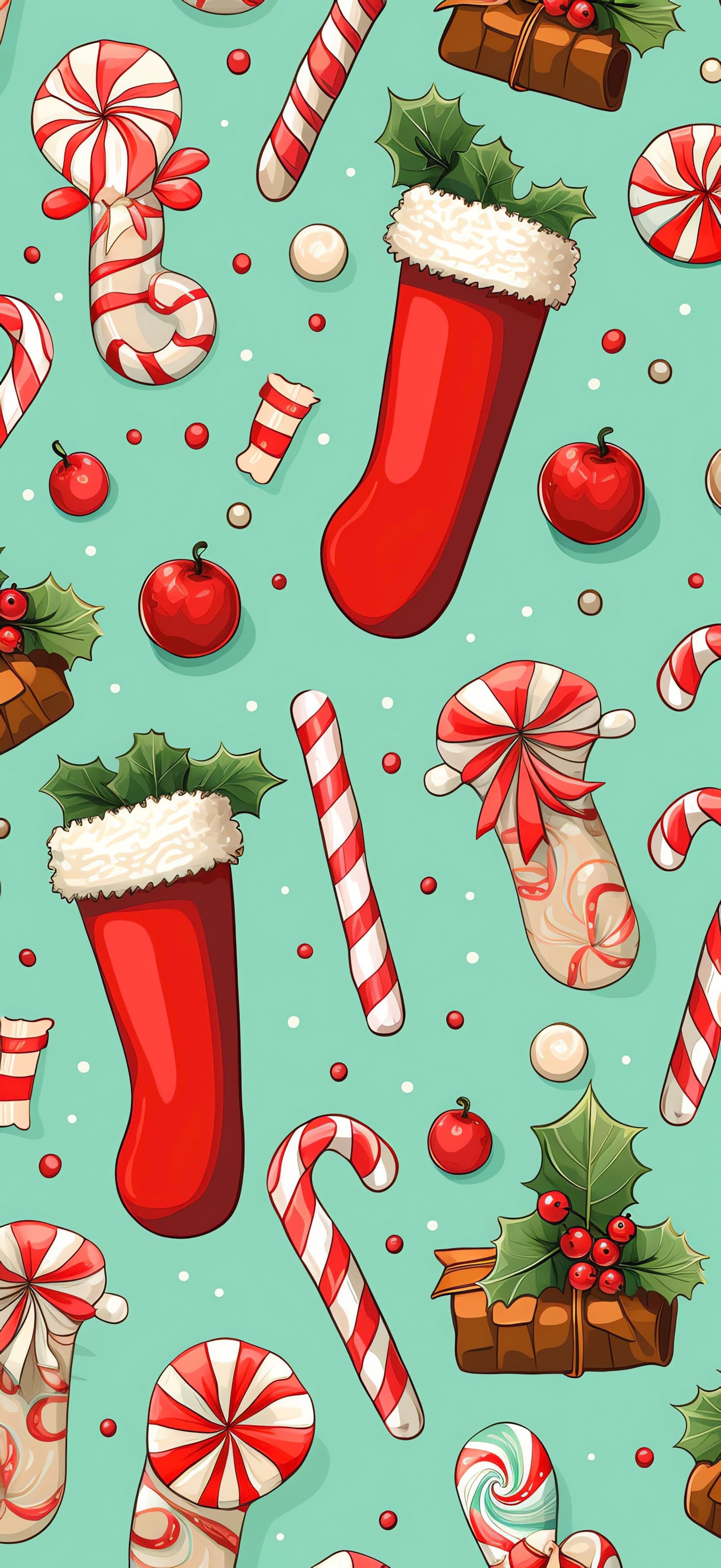 Candy Christmas Cheer - Pro phone wallpaper