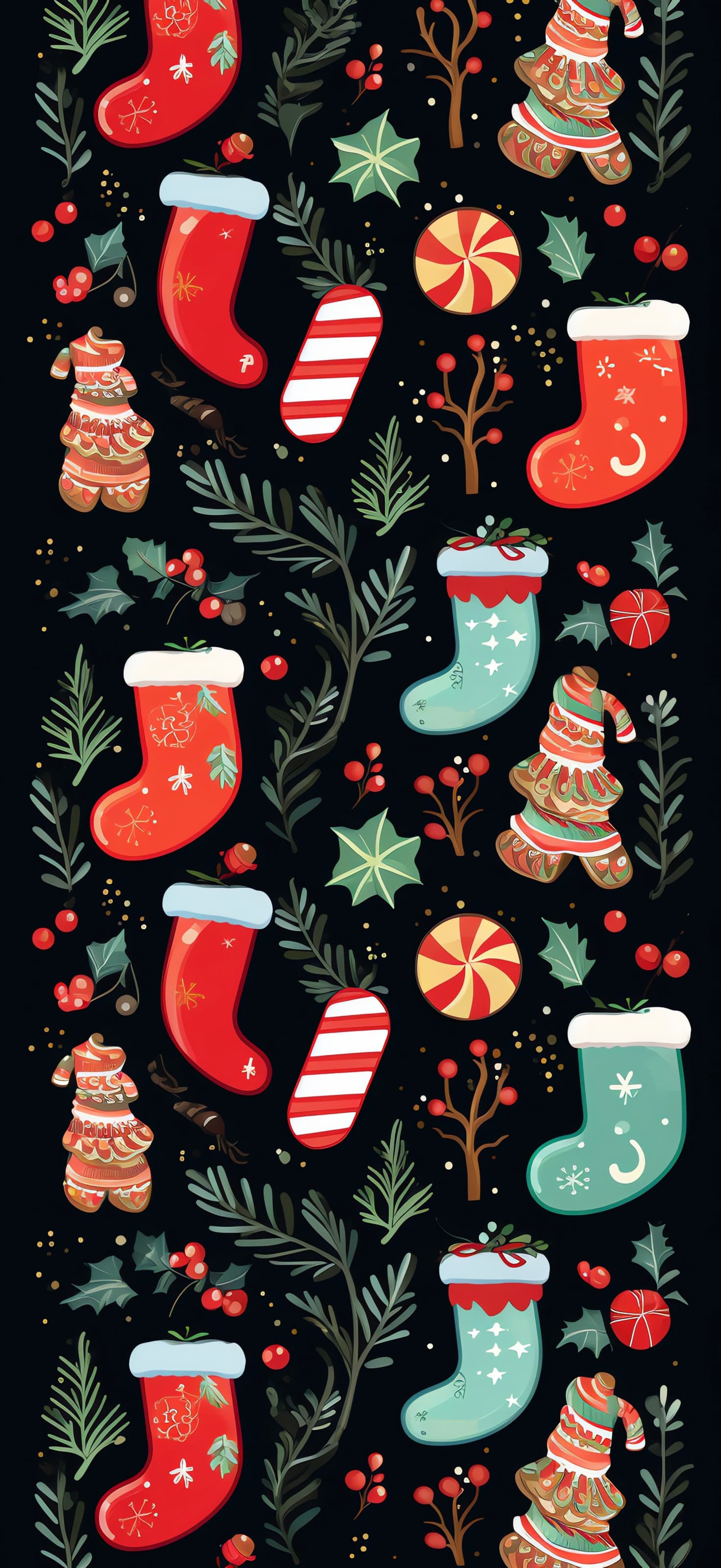Festive Christmas Treats - Pro phone wallpaper