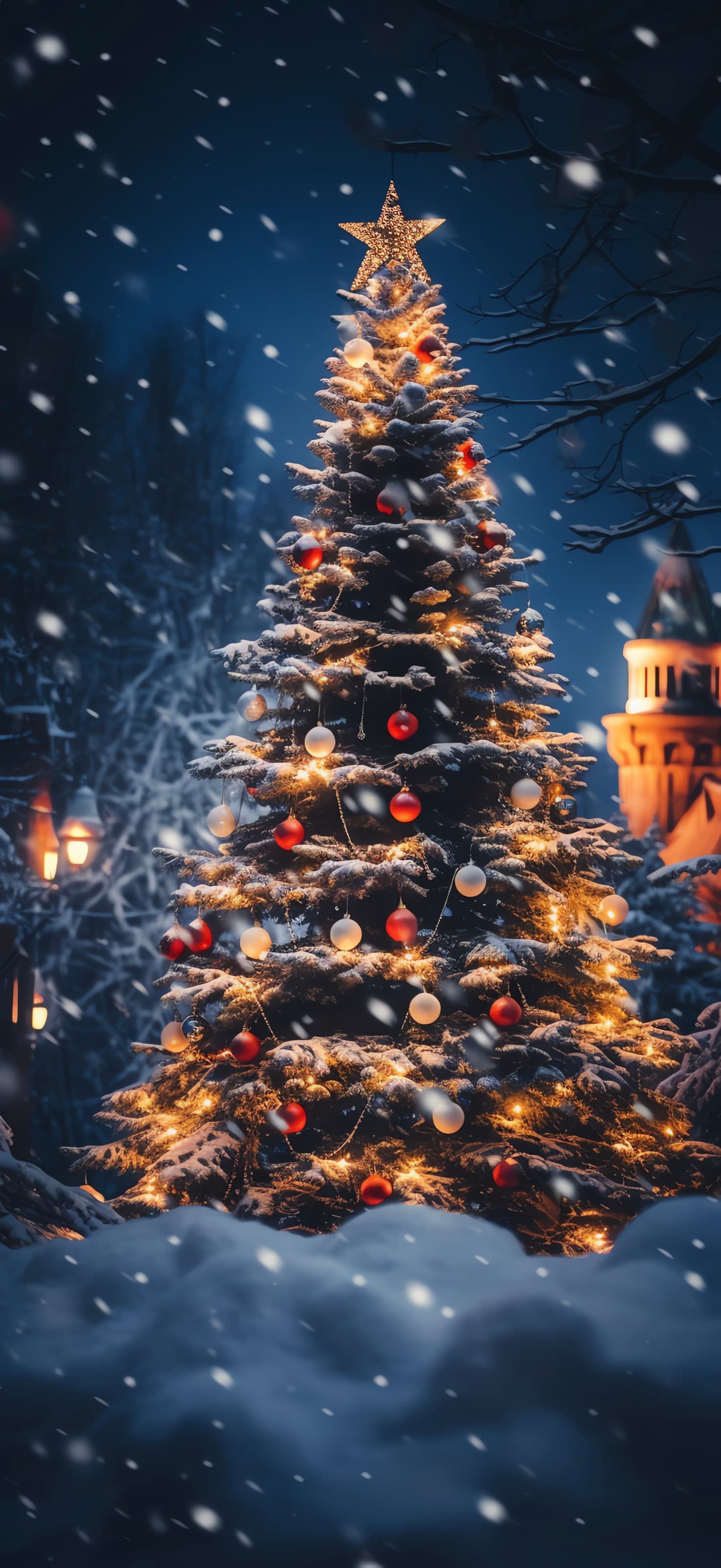 Christmas Ornament Pattern - Pro phone wallpaper