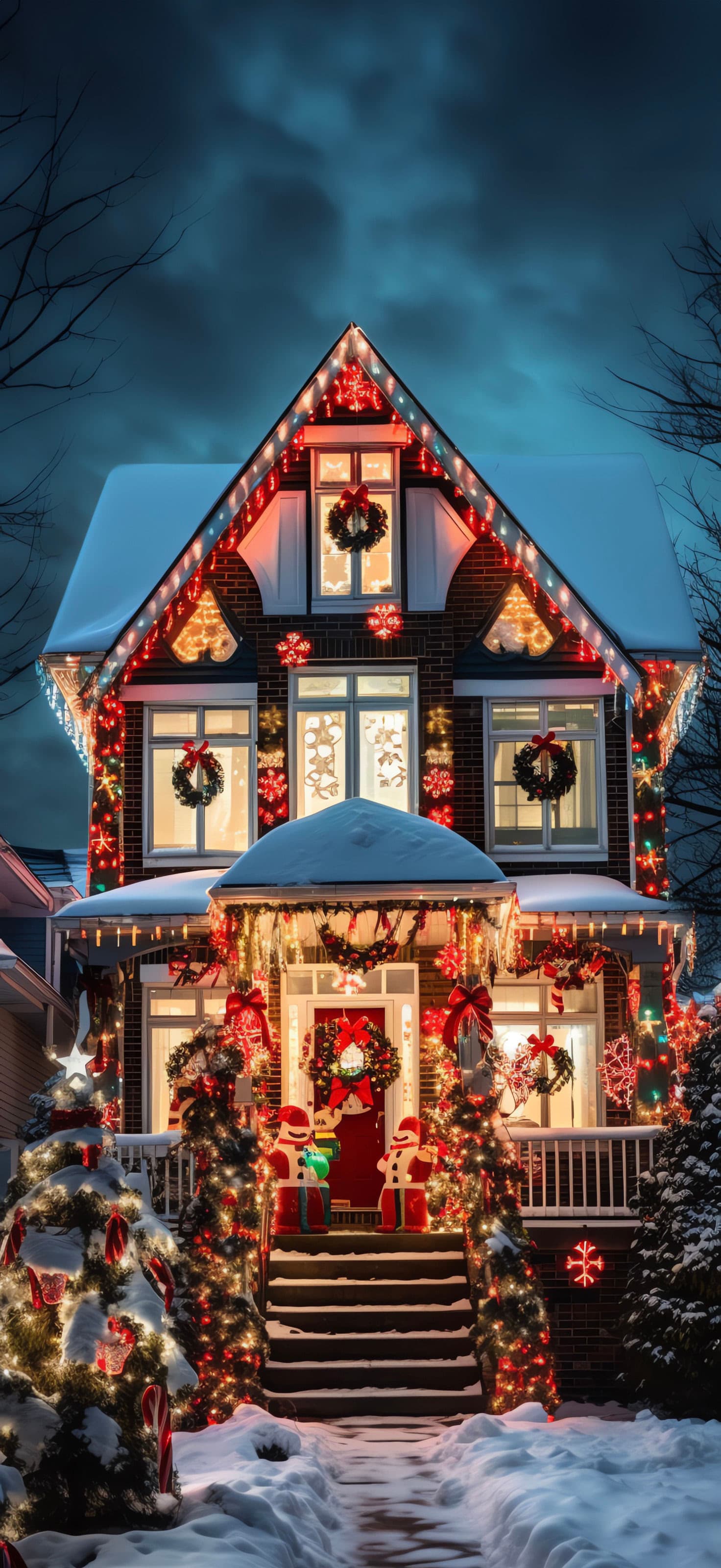 Festive Holiday Home - Pro phone wallpaper