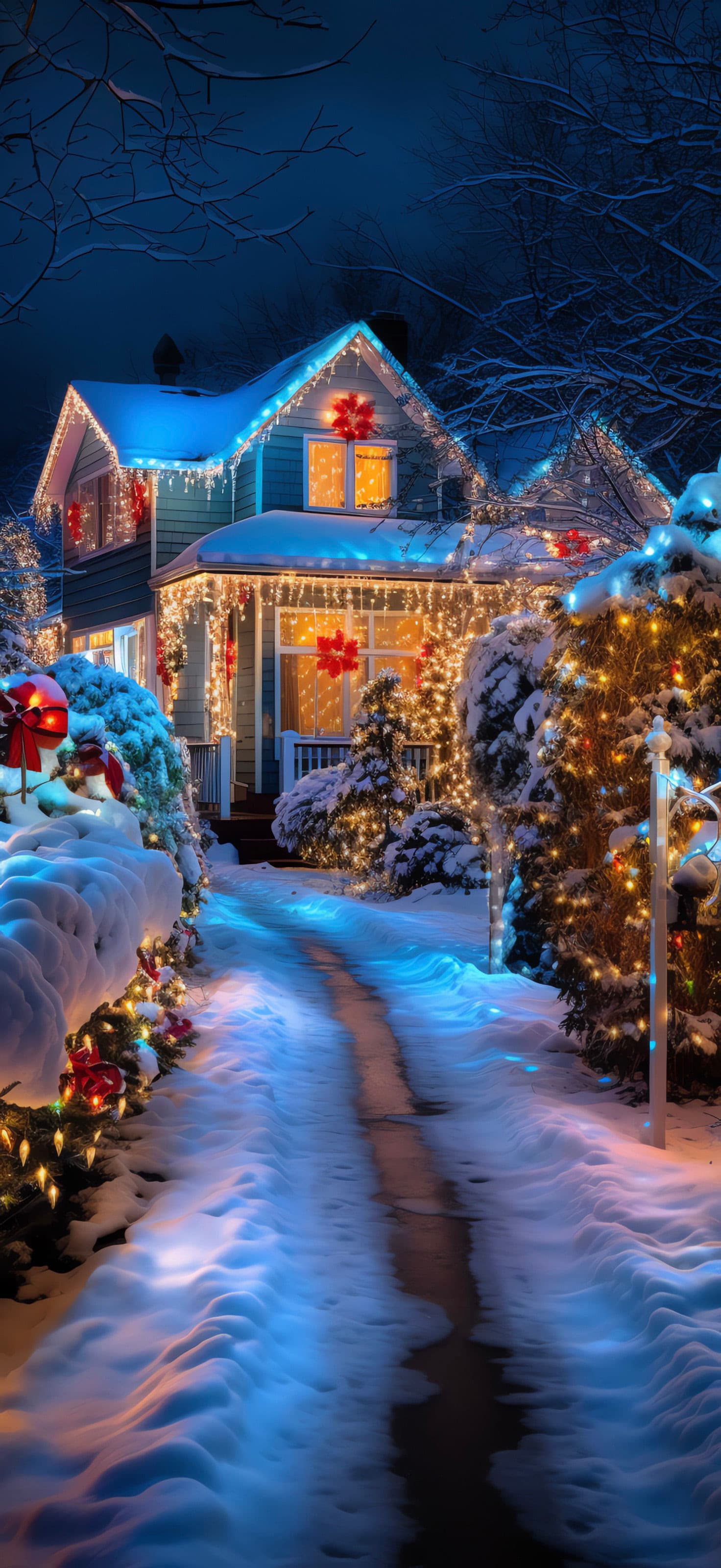 Christmas Lights Display - Pro phone wallpaper