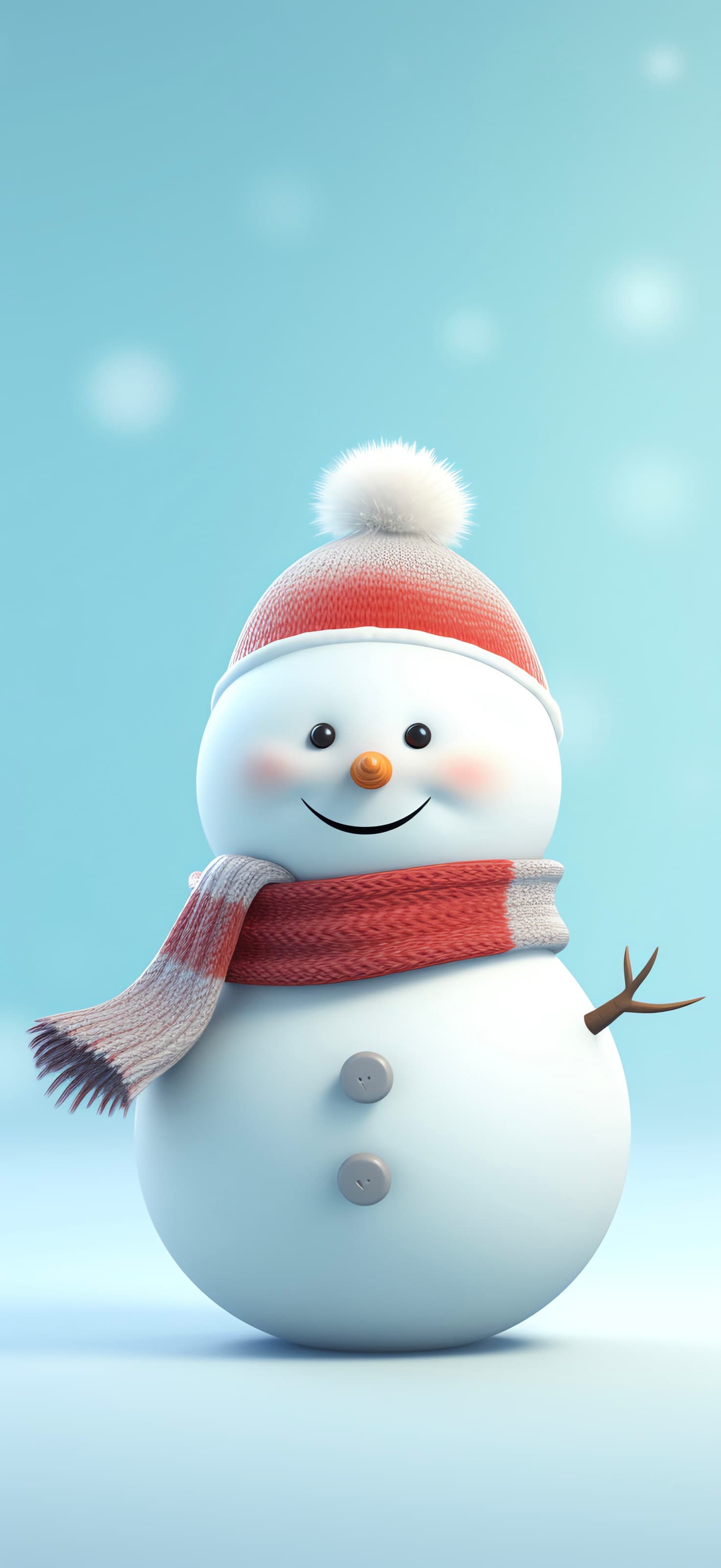 Snowman Scarf - Pro phone wallpaper