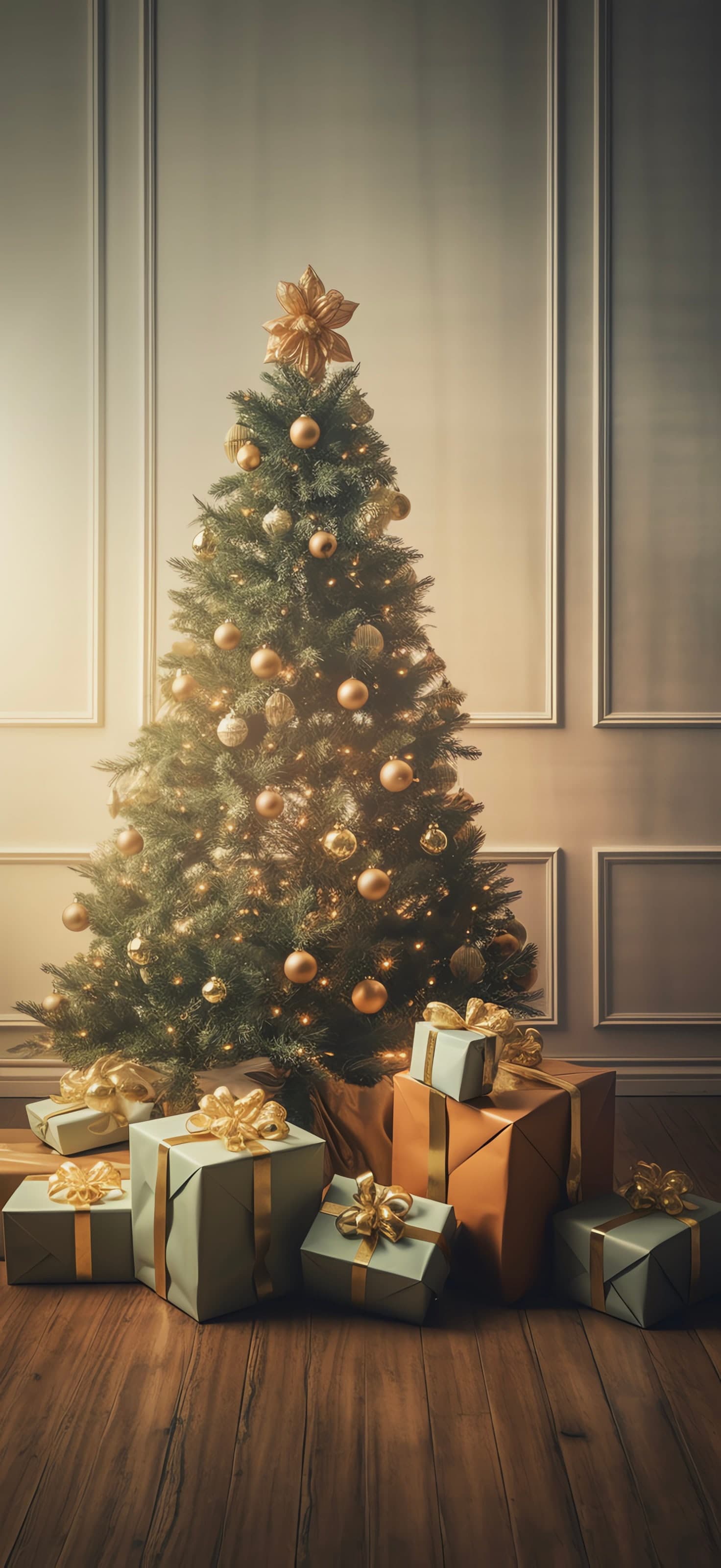 Elegant Christmas Scene - Pro phone wallpaper