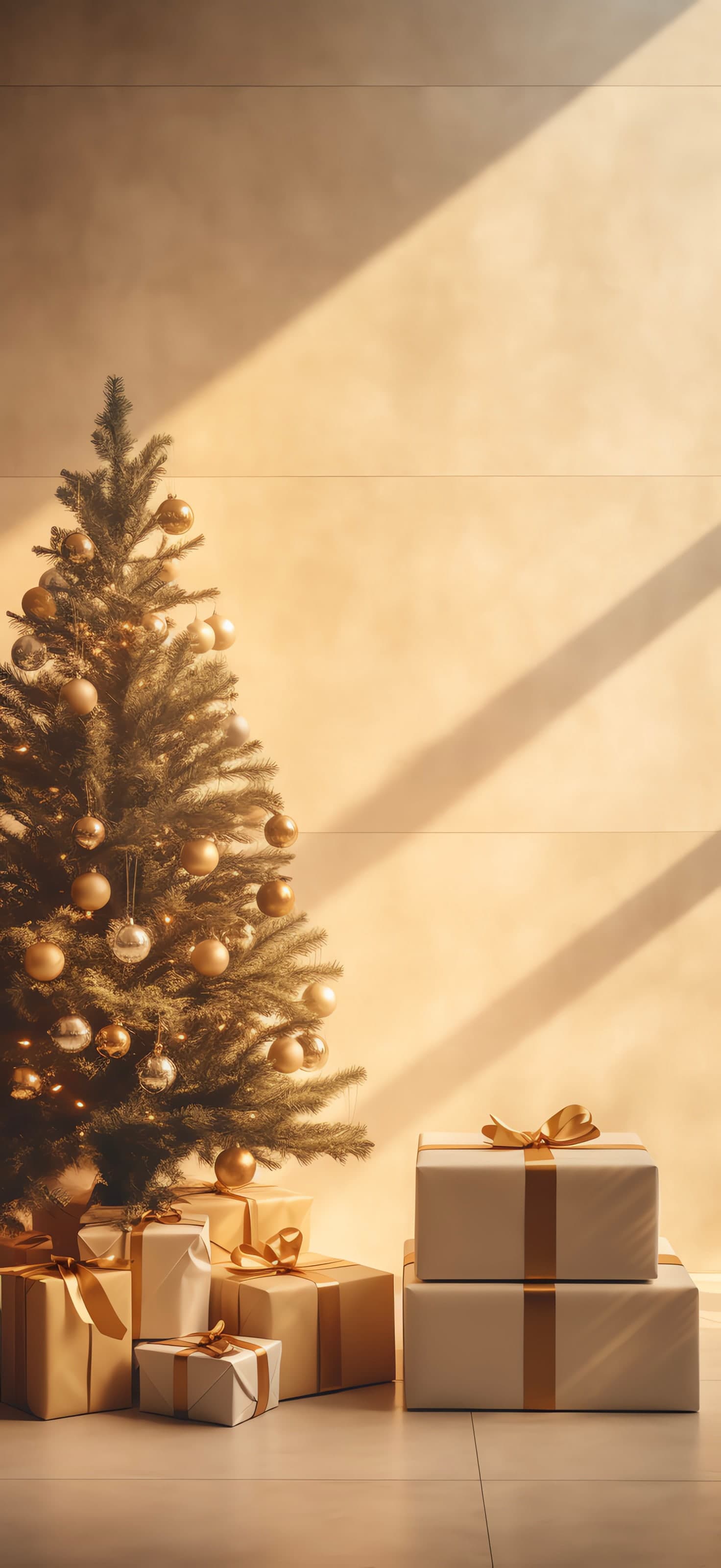 Minimalist Christmas Tree - Pro phone wallpaper