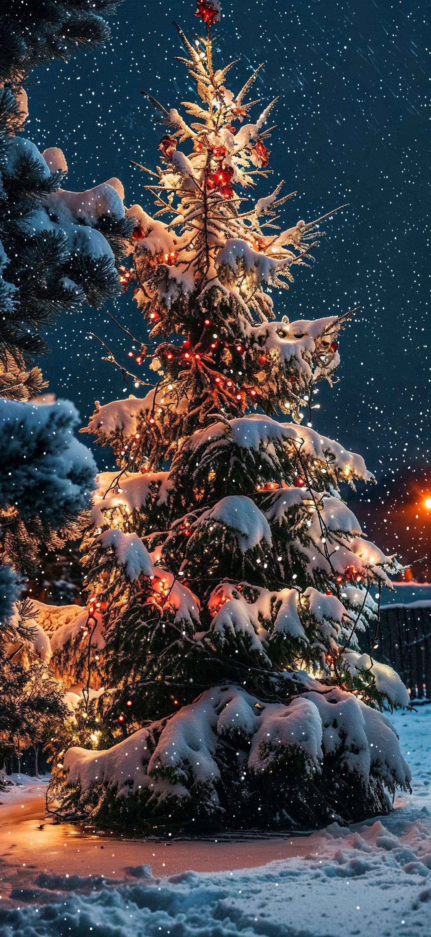 Snowy Spruce - Pro phone wallpaper