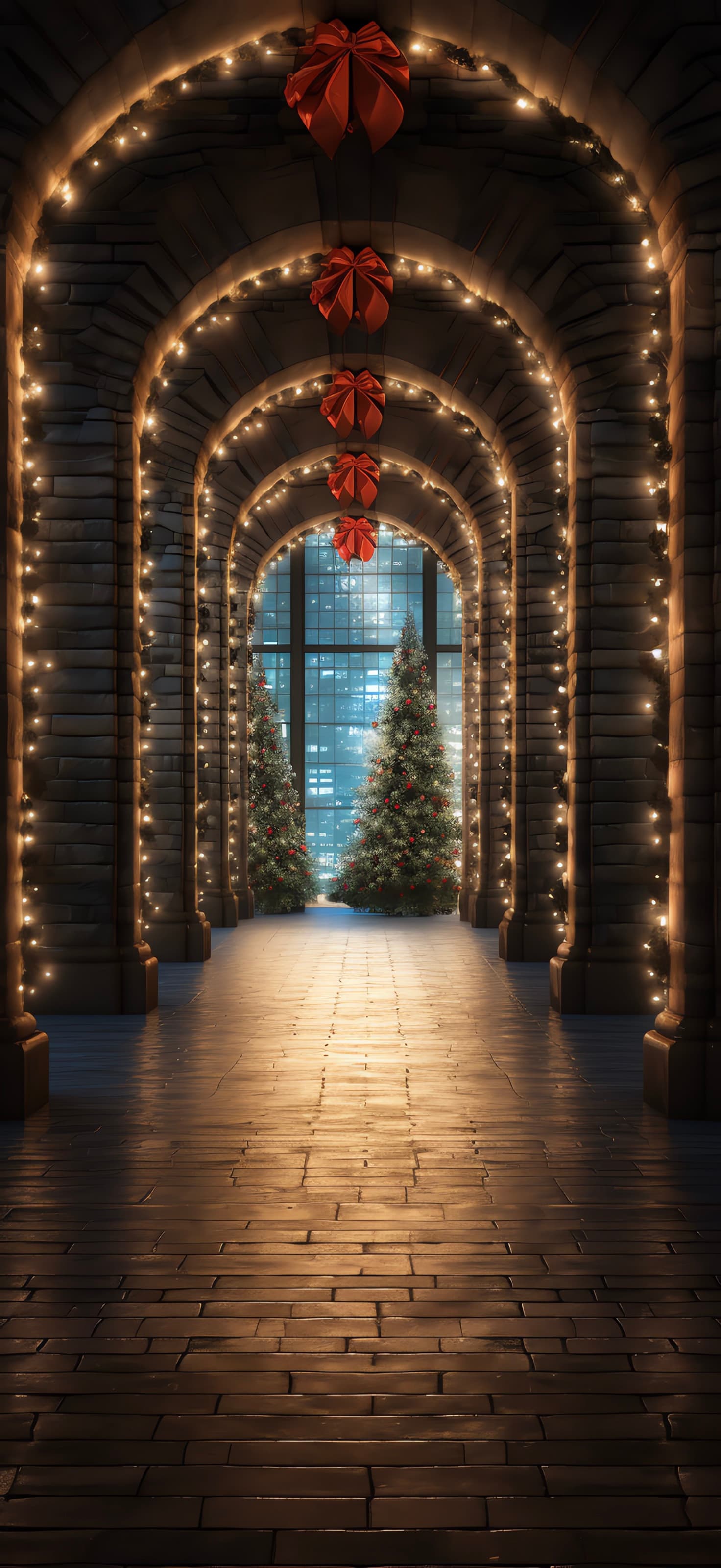 Festive Archway - Pro phone wallpaper