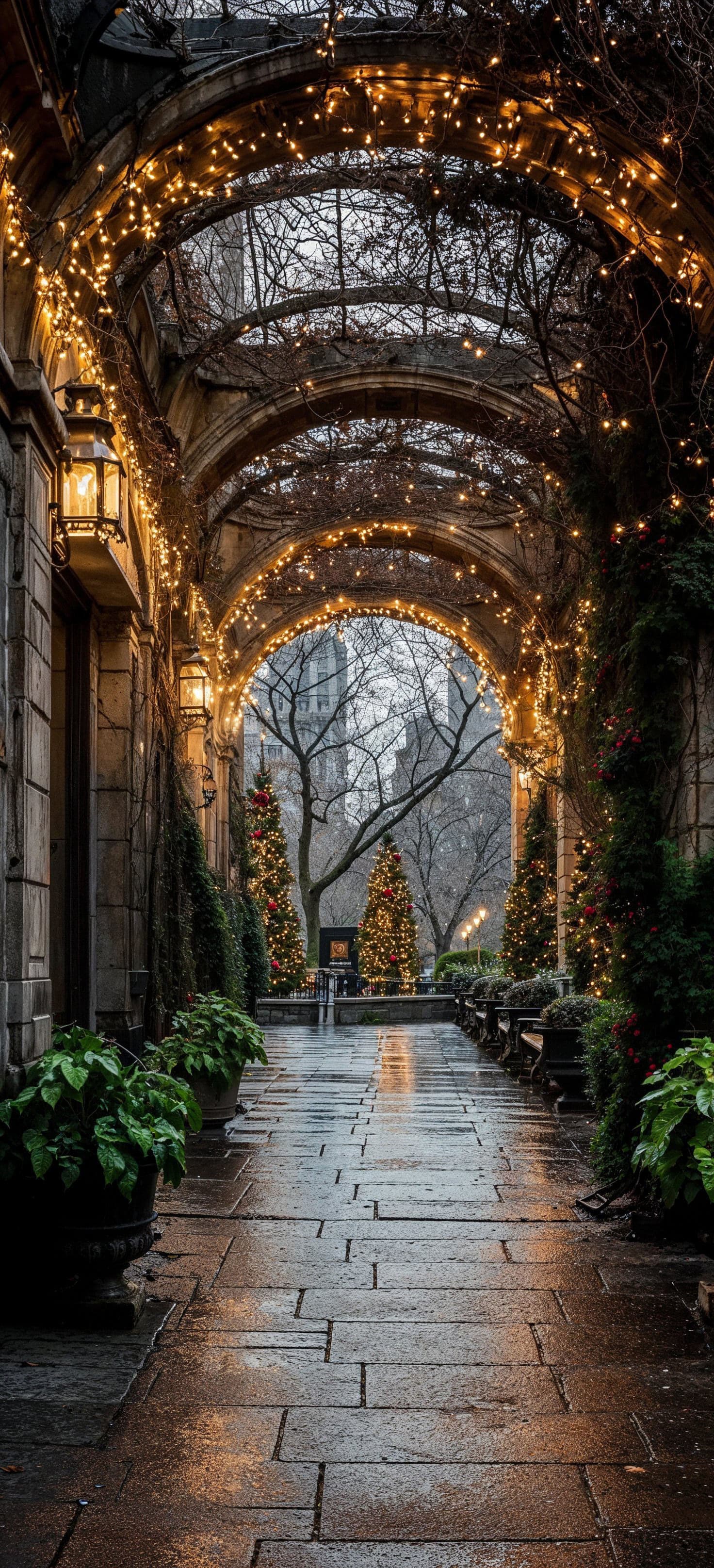 Winter Park Lights - Pro phone wallpaper