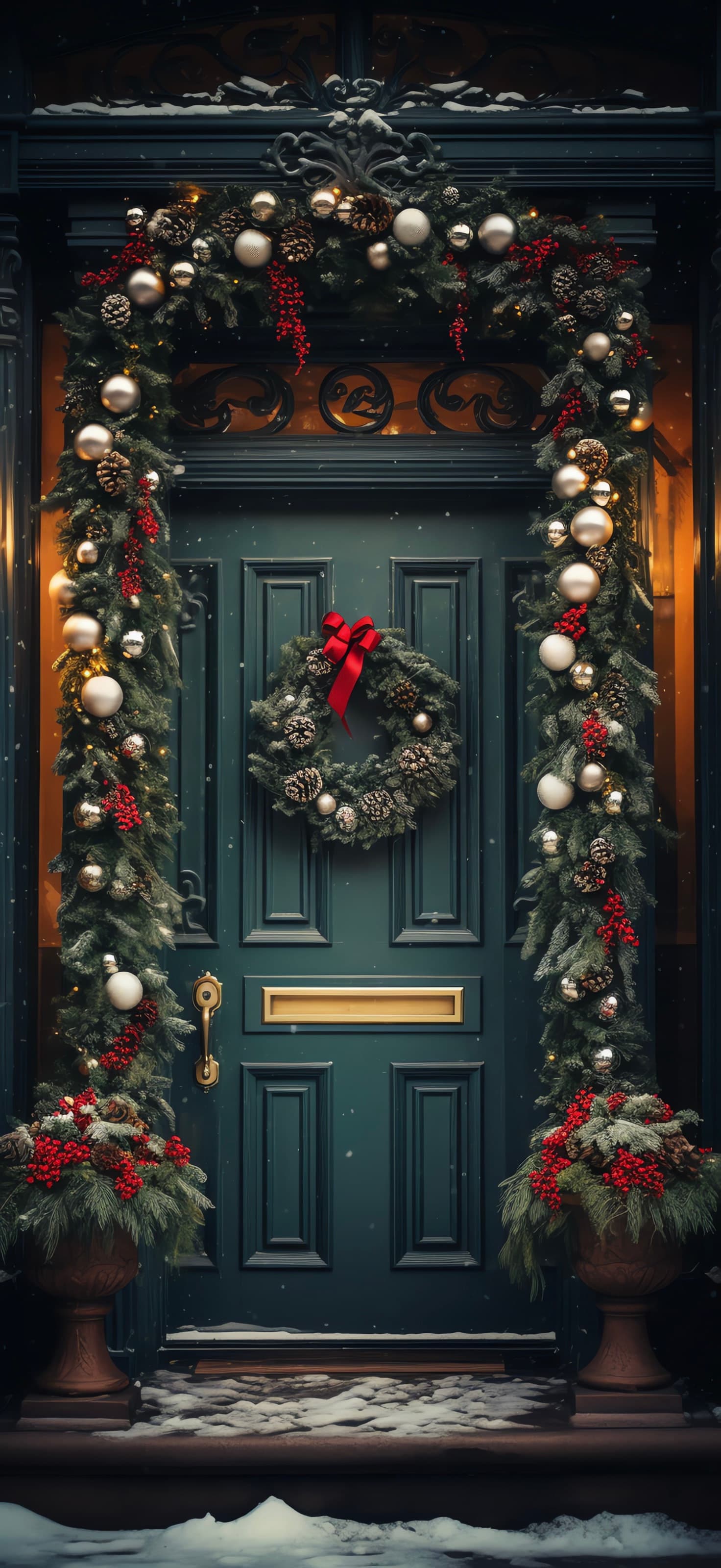 Festive Doorway - Pro phone wallpaper