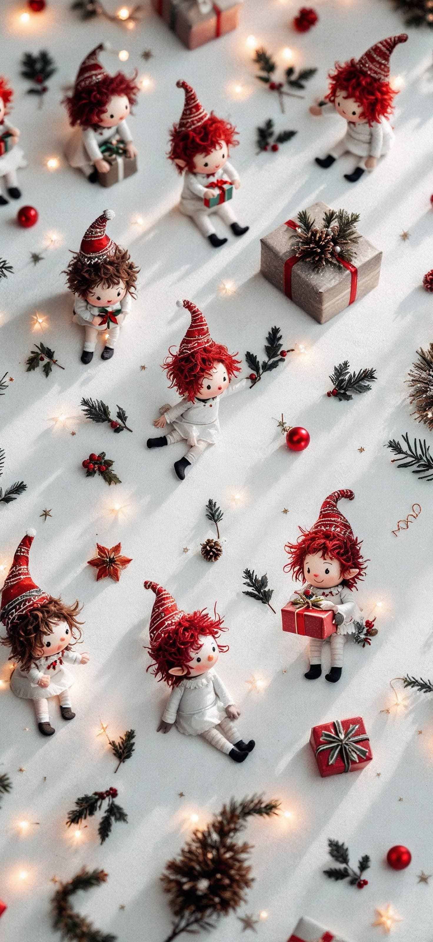 Christmas Reindeer Joy - Pro phone wallpaper