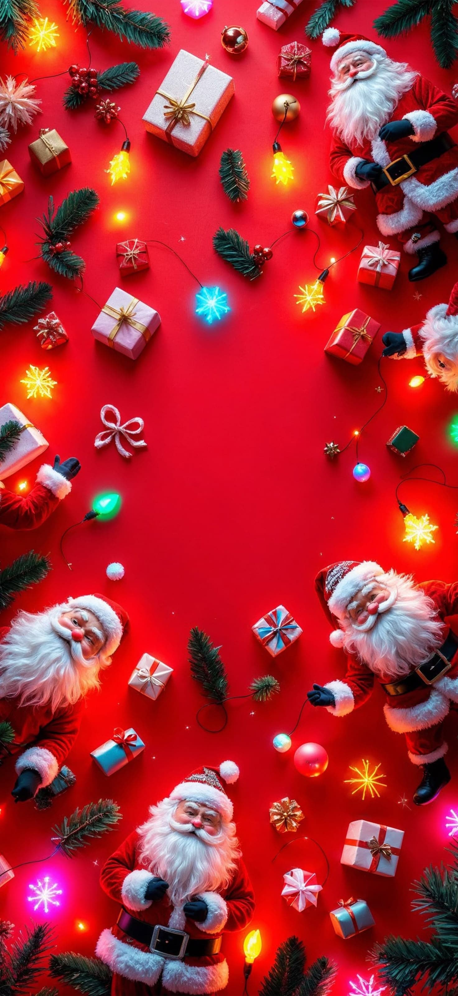 Miniature Christmas Village - Pro phone wallpaper