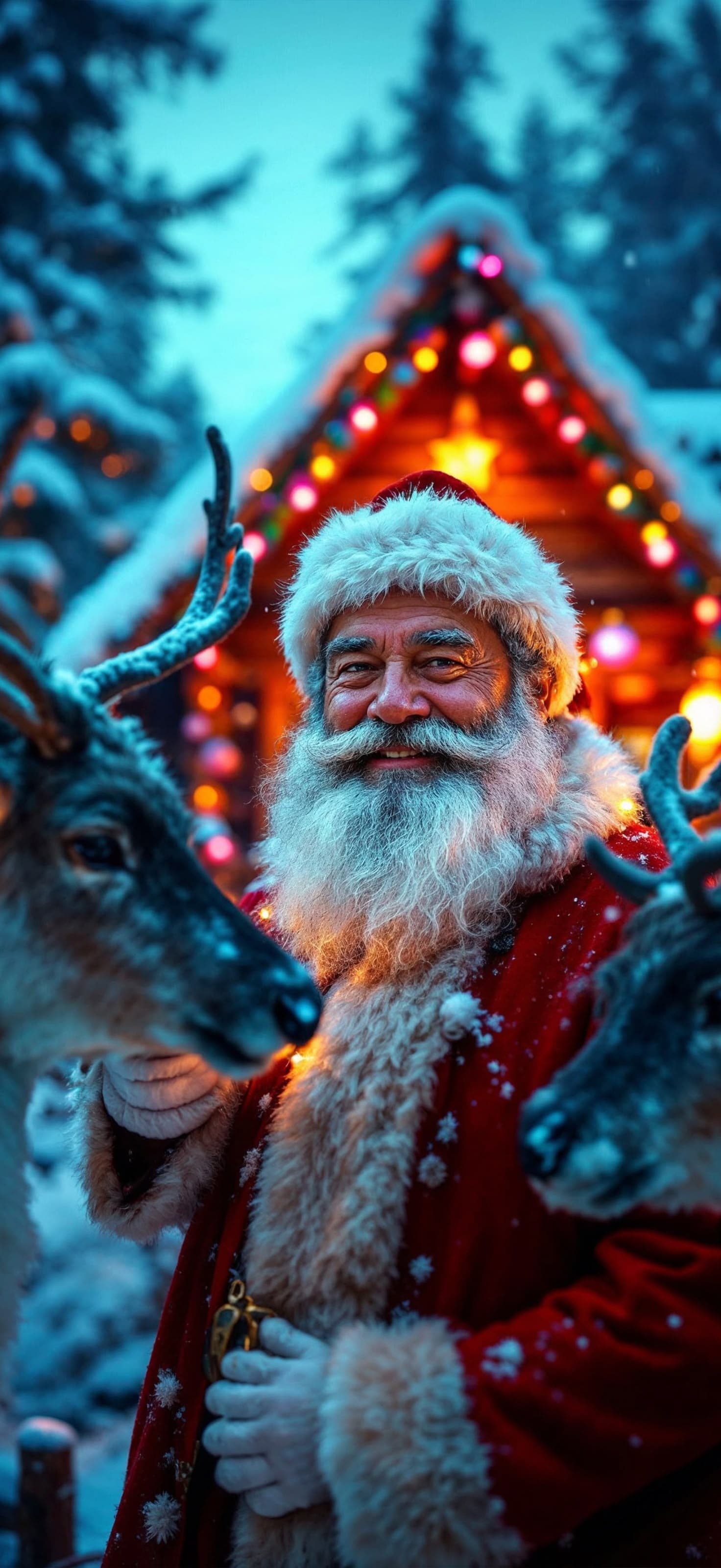 Jolly Santa Portrait - Pro phone wallpaper