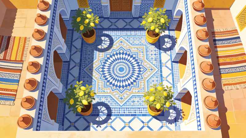 Moroccan Courtyard Design - Pro desktop wallpaper download