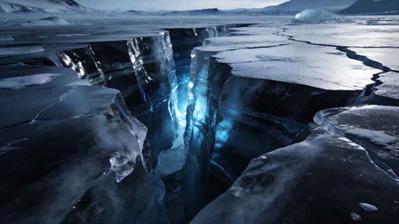 Frozen Blue Abyss - Pro desktop wallpaper download