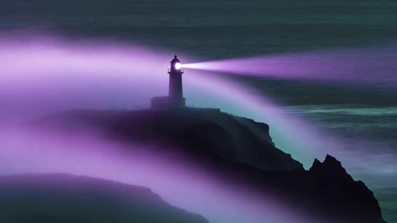 Mystic Coastal Beacon - Pro desktop wallpaper download