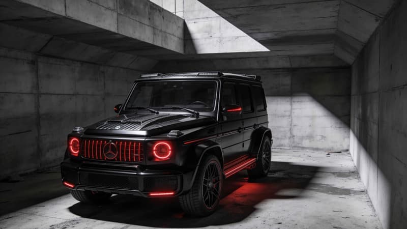 Red G-Wagon - free desktop wallpaper download