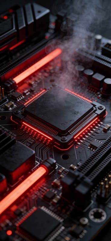 Red Circuit Board - Pro phone wallpaper download