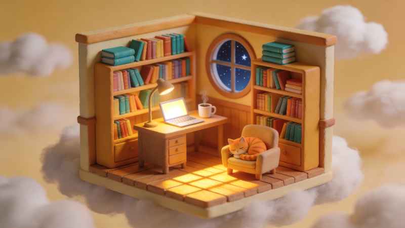 Cozy Cloud Room - Pro desktop wallpaper download