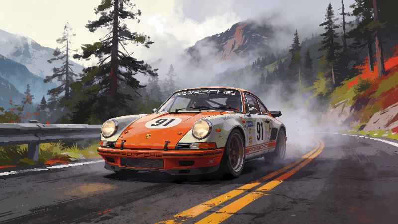 Racing Through Mist - Pro desktop wallpaper download