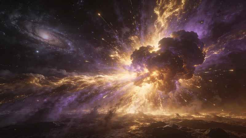 Cosmic Nebula Explosion - Pro desktop wallpaper download
