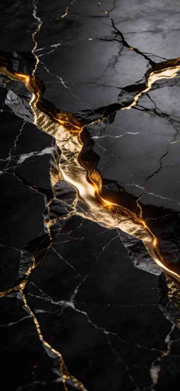 Golden Marble Veins - Pro phone wallpaper download
