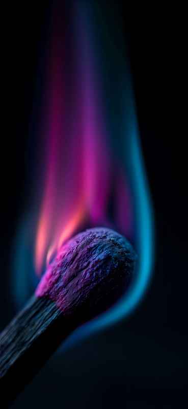 Vibrant Match Flame - Pro phone wallpaper download