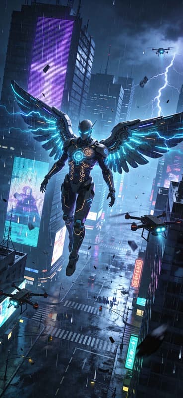 Cyber Angel 3 - free phone wallpaper download