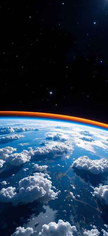 Earth's Cosmic Glow - Pro phone wallpaper download