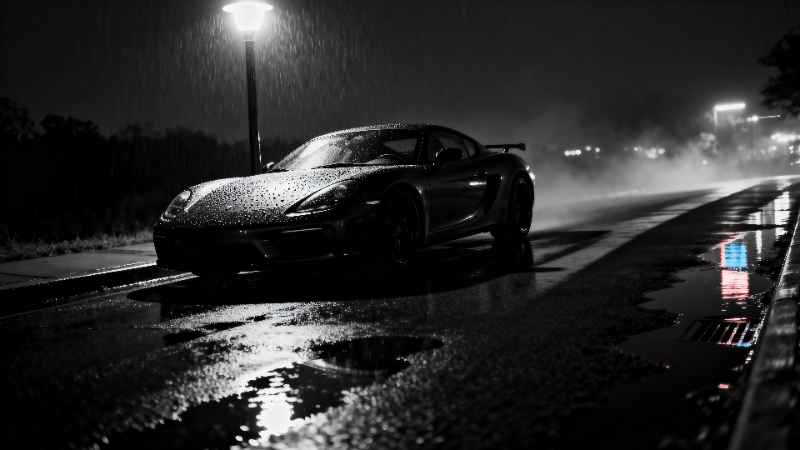 Rainy Night Drive - free desktop wallpaper download