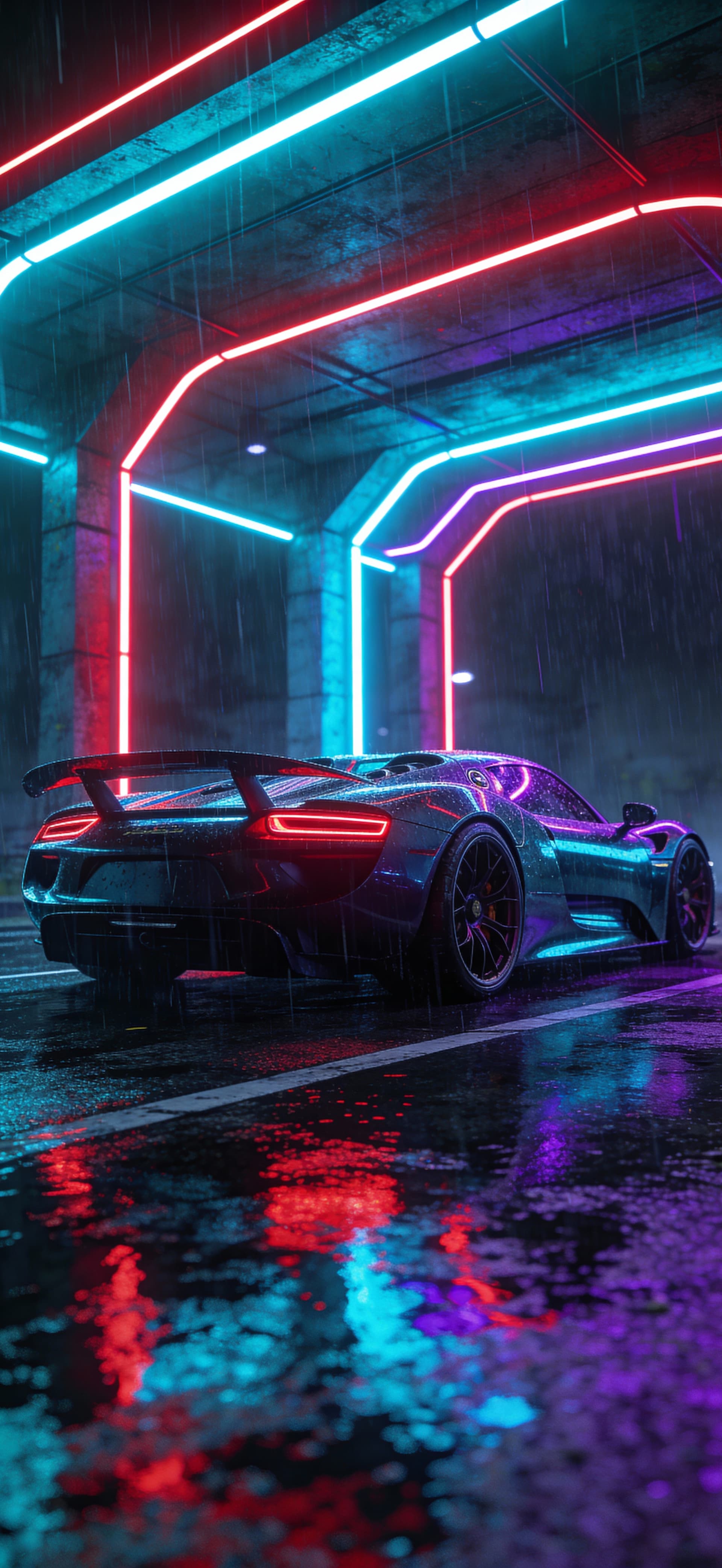 Neon Pitstop 1 - Pro phone wallpaper