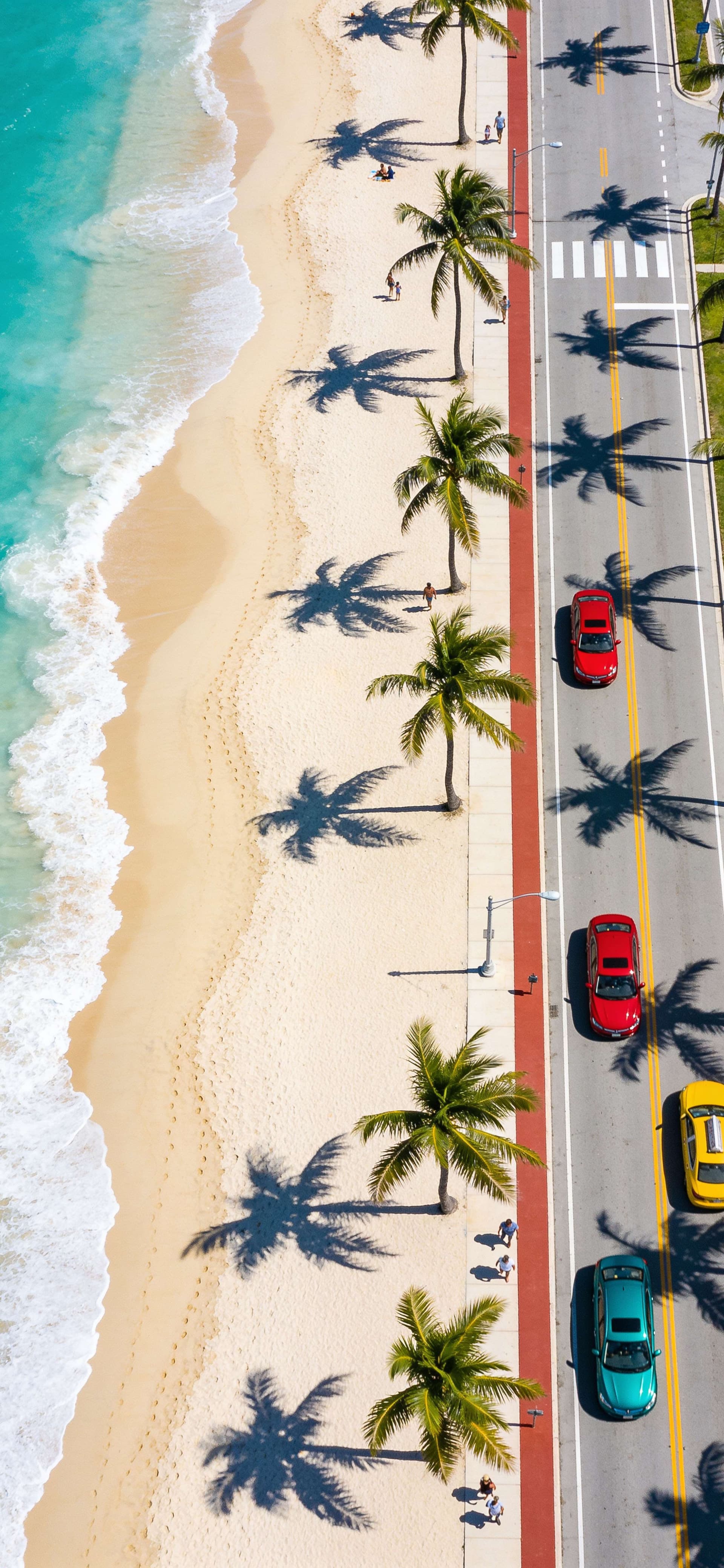 Sunny Beach Drive - Pro phone wallpaper